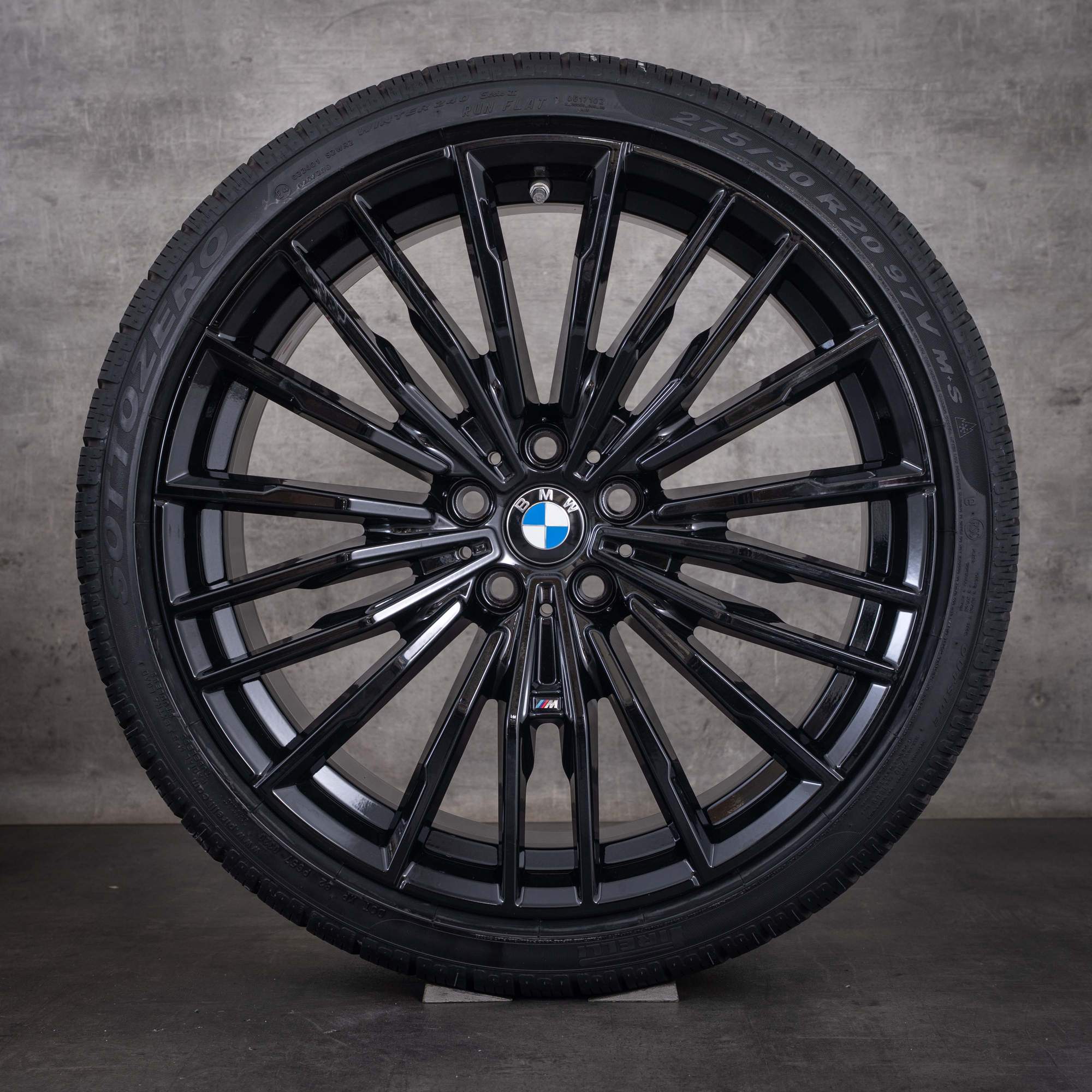 Alkuperäiset BMW 5- ja 8-sarjan talvirenkaat 20 tuumaa G30 G31 G14 G15 G16 vanteet Styling 729 M 8072025 8072026 jet black