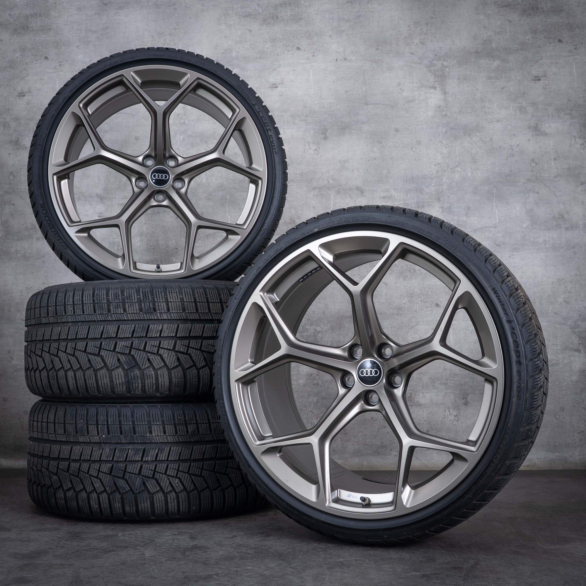 Oryginał Audi RS6 RS7 felgi 22 cale 4K C8 letnie koła wzór plastra miodu 4K0601025BM galaxy satin matt