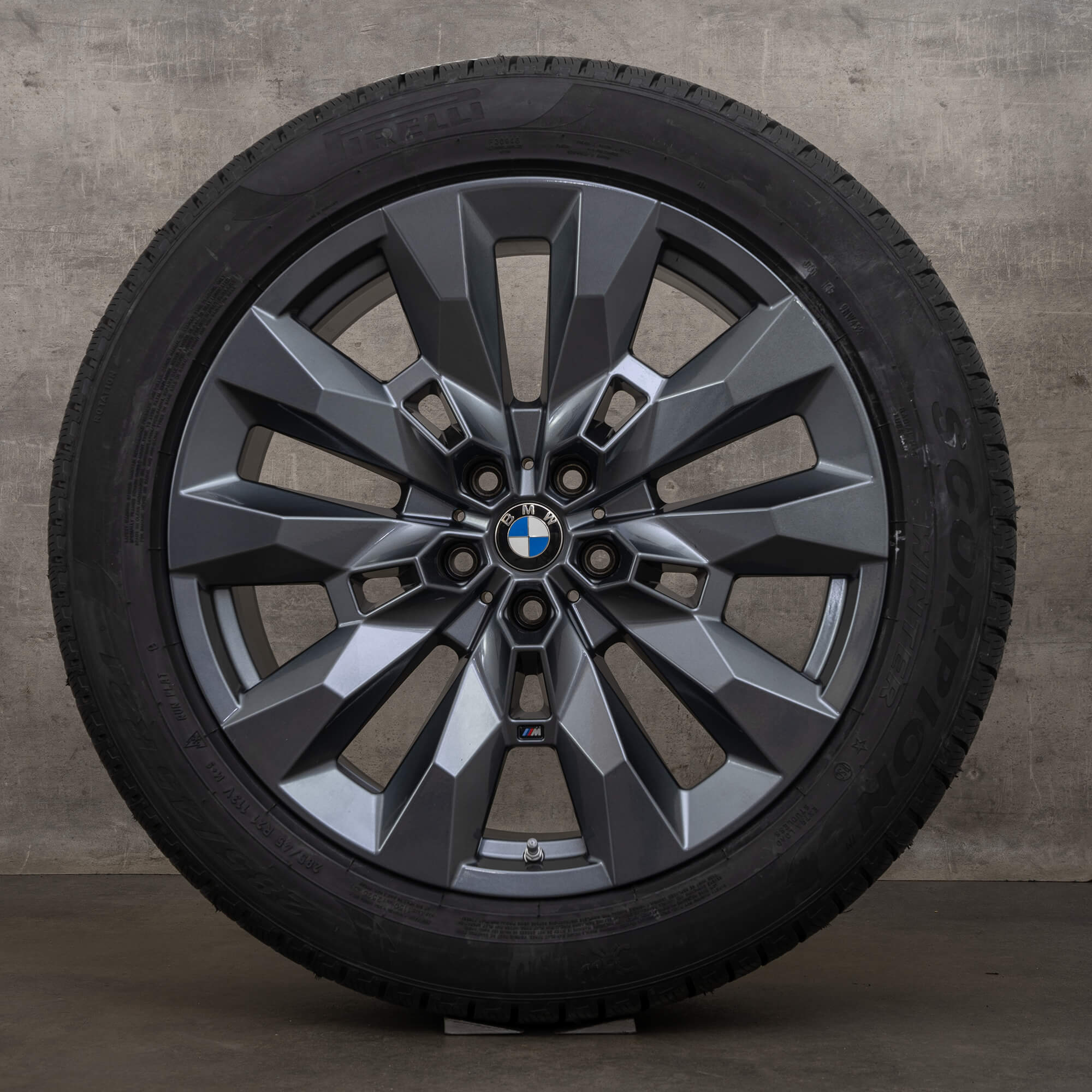 Original BMW XM Winterräder 21 Zoll G09 Felgen Styling 917 M 6856012 gunmetal grey