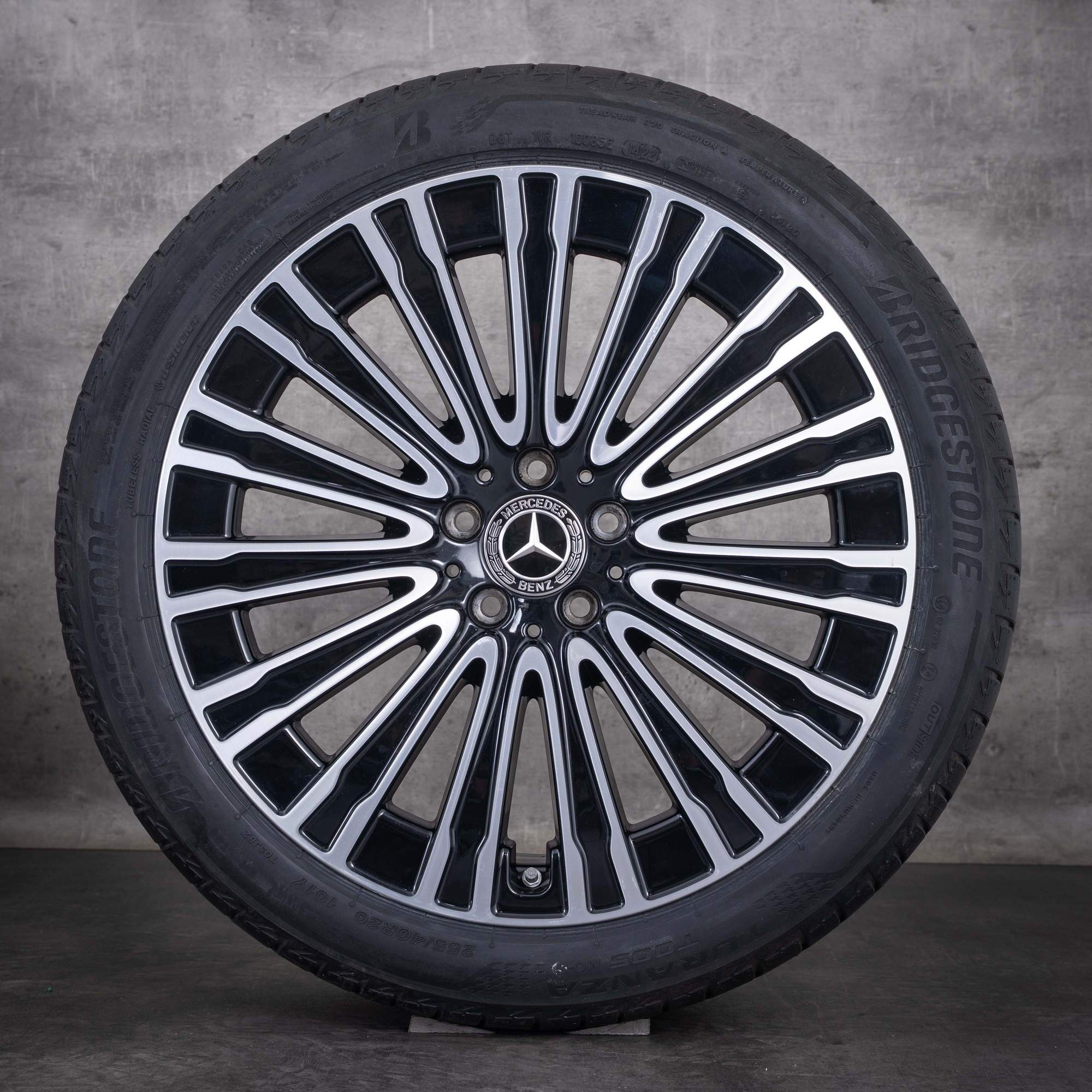 OEM Mercedes-Benz EQE 20inch V295 summer wheels A2954011900 Black diamond cut