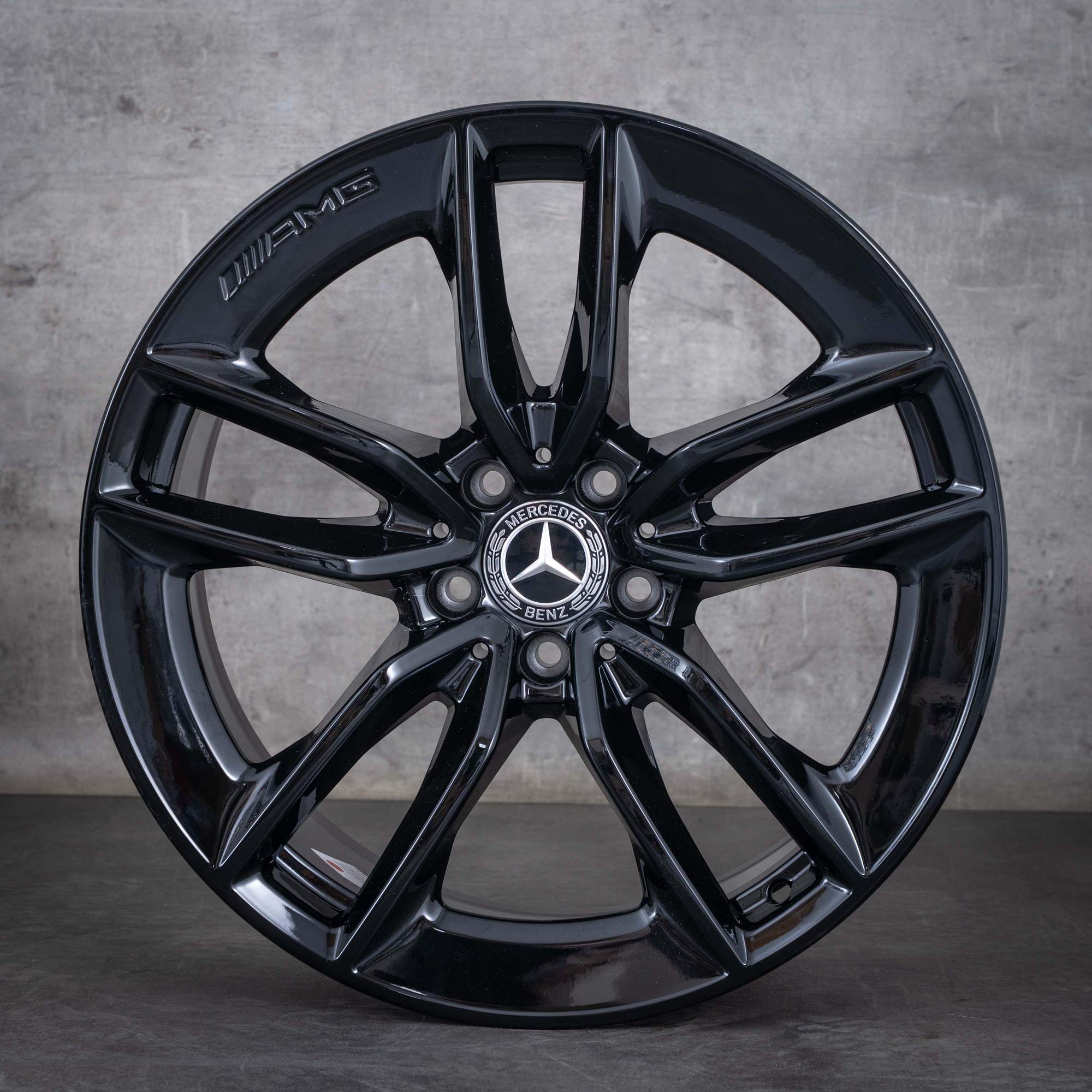 Orijinal Mercedes Benz GT 43 53 63 & S 4Matic AMG jantlar 19 inç X290 4 kapılı A2904010200 A2904010300 siyah parlak