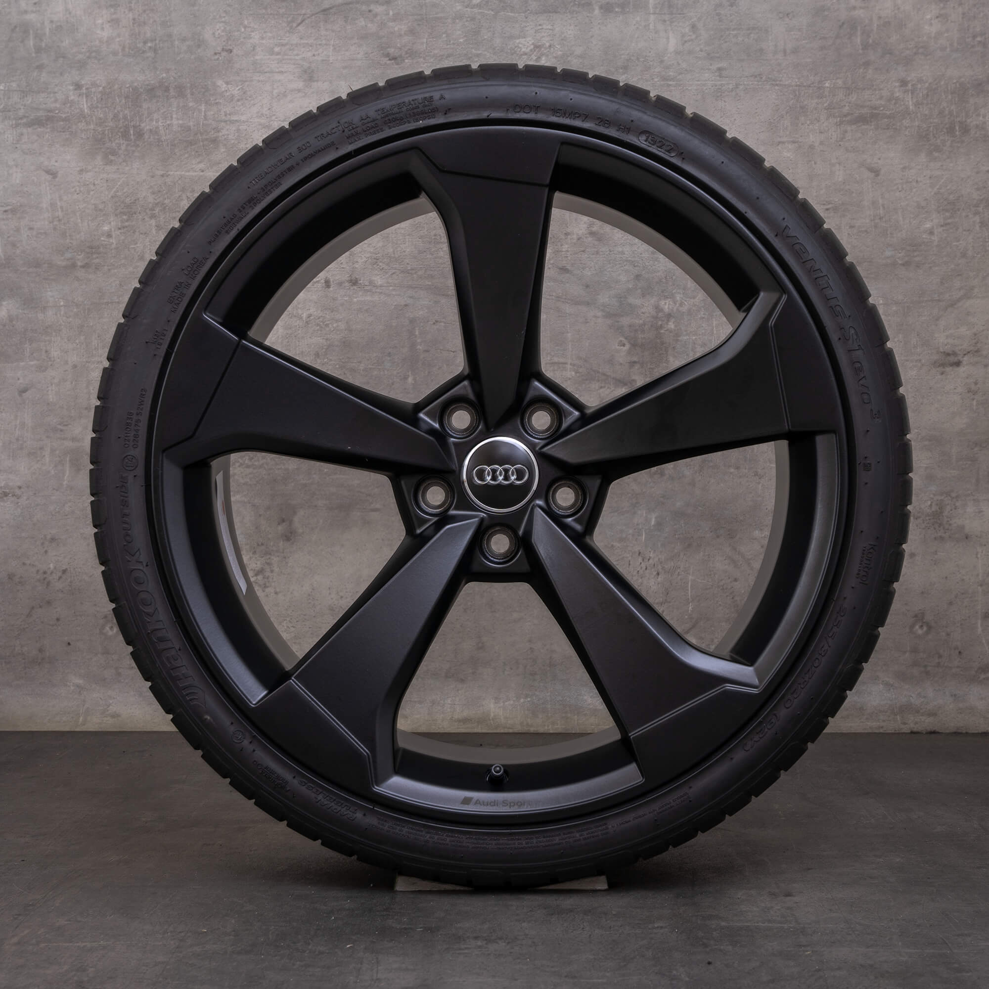 OEM Audi A5 S5 snow tire packages 20 inch F5 rims 8W0601025CF black matt
