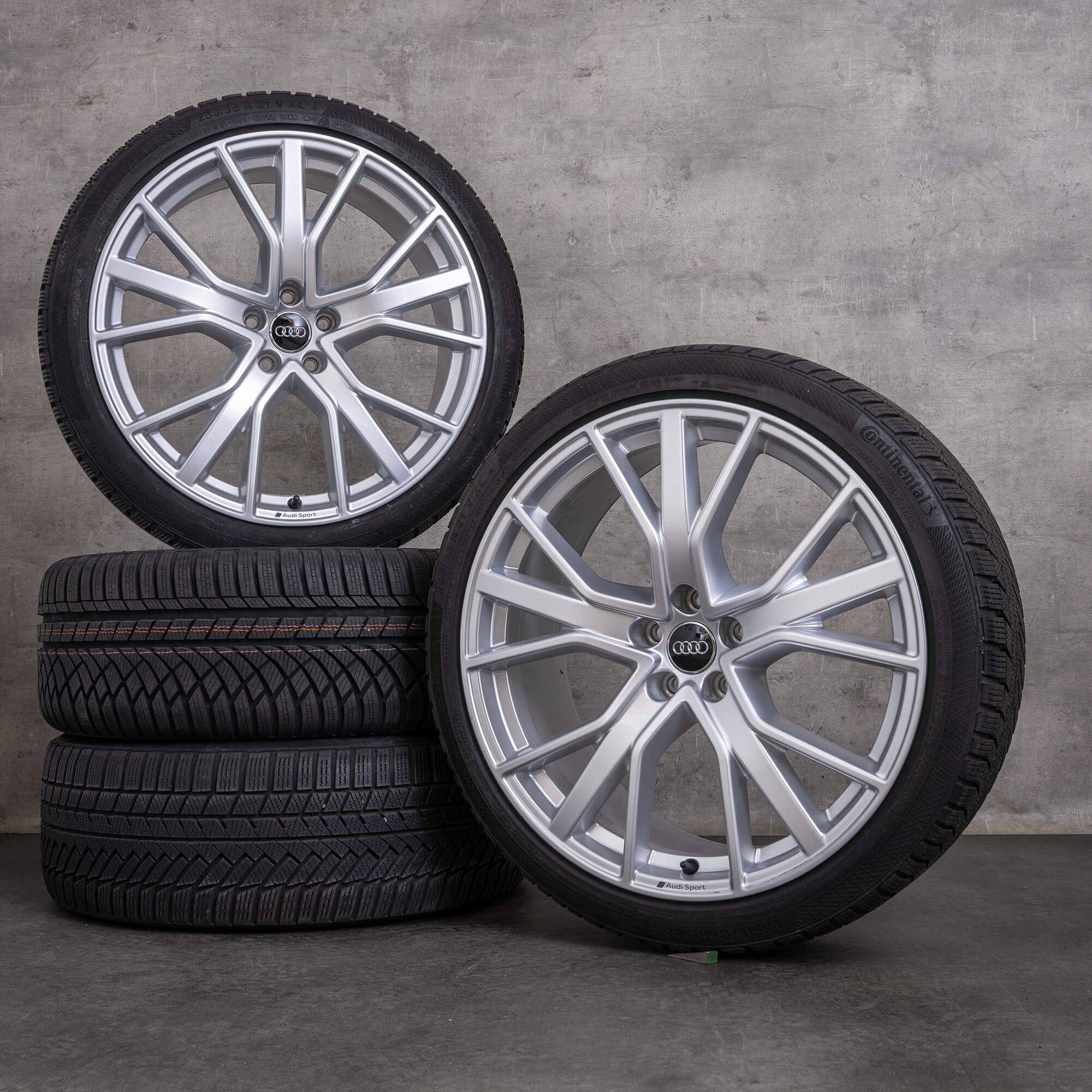 Original Audi A7 S7 Winterräder 21 Zoll 4K C8 Felgen 4K8601025R silber glanz