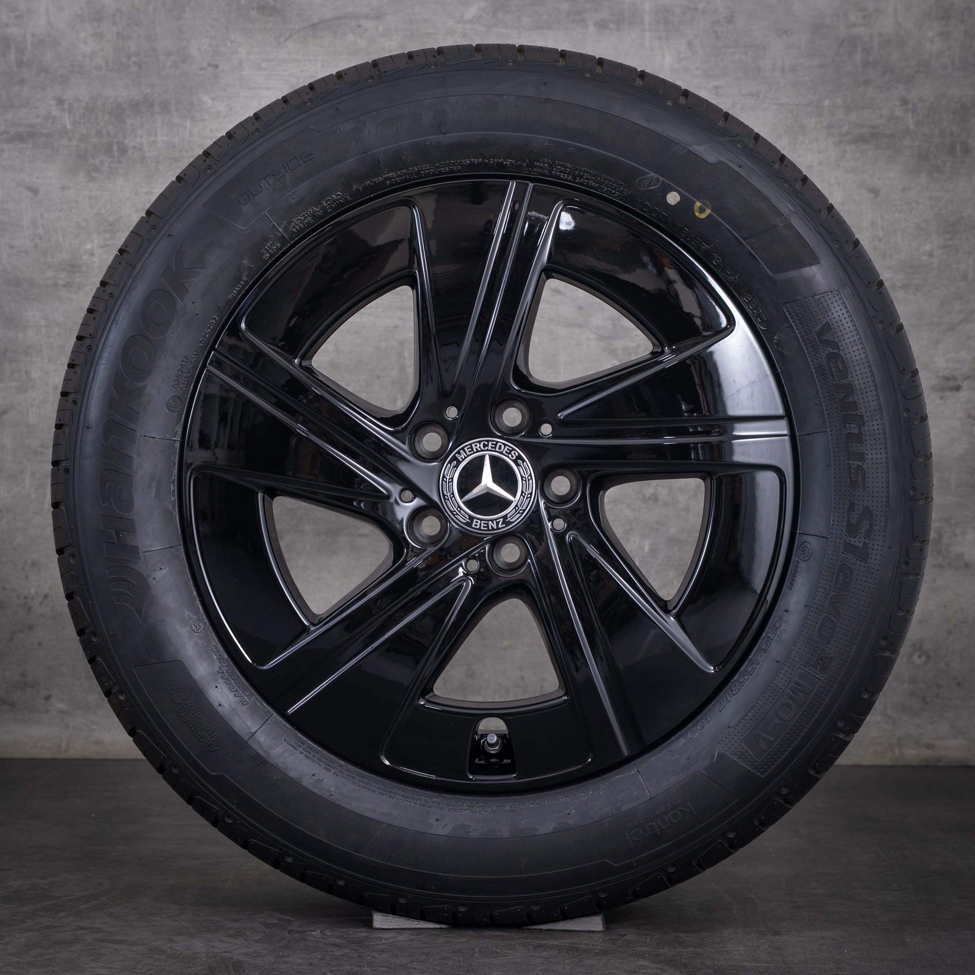 Jante originale Mercedes-Benz Clasa V Vito de 17 inci W447 pentru anvelope de vară A4484011400 negru lucios