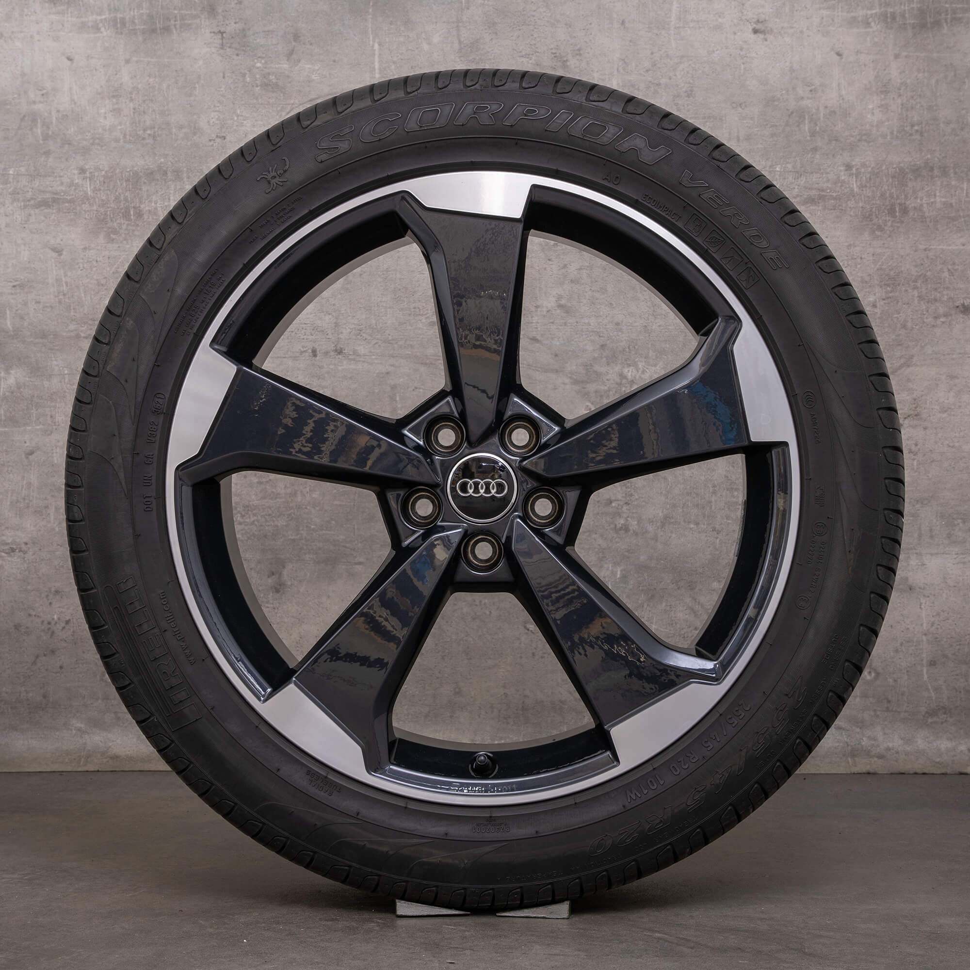 Original Audi Q5 SQ5 jantes 20 pouces FY roues d'été Rotor 80A601025AQ noir brillant