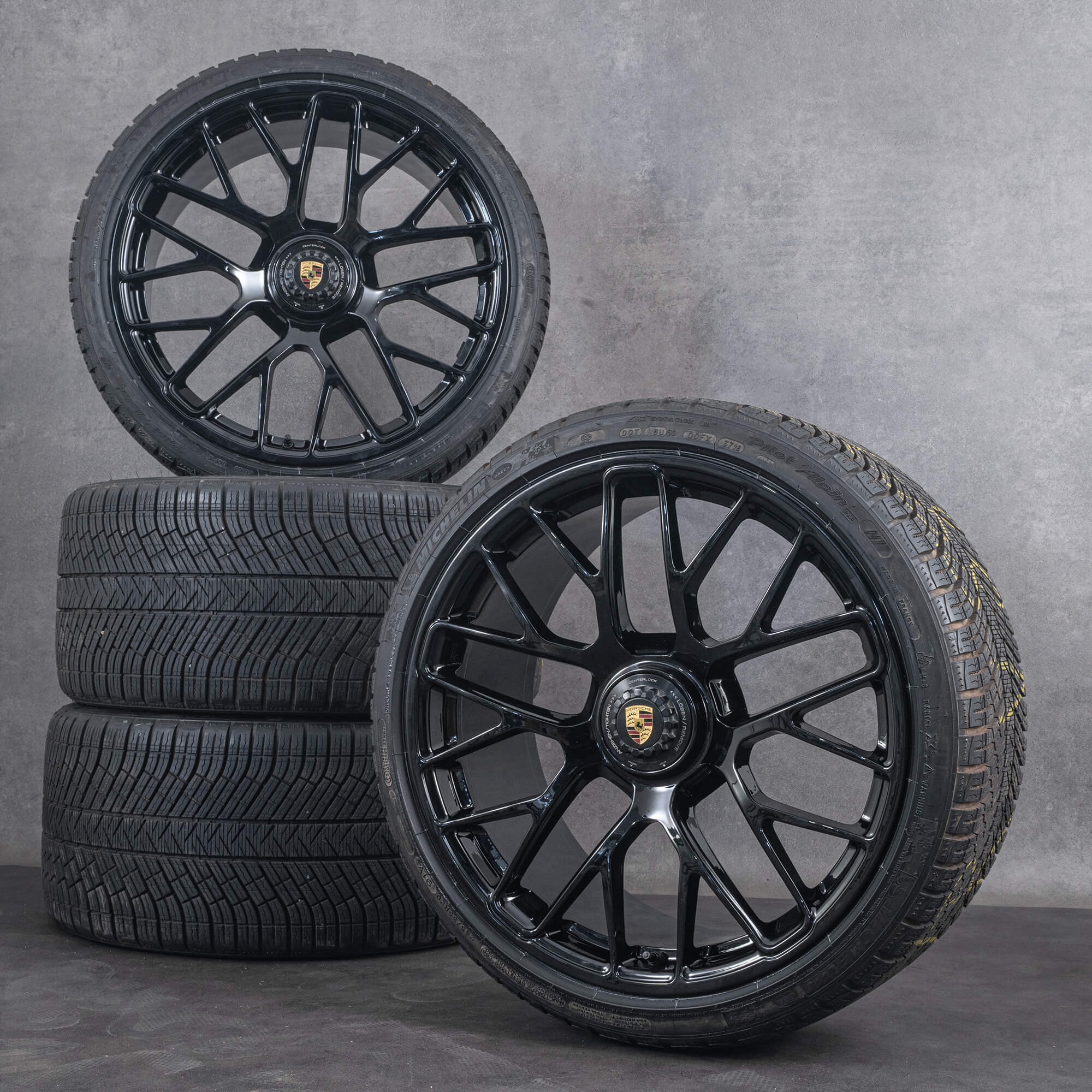 Originale Porsche 20 tommer 991 I & II GT3 fælg center lock vinterdæk nye