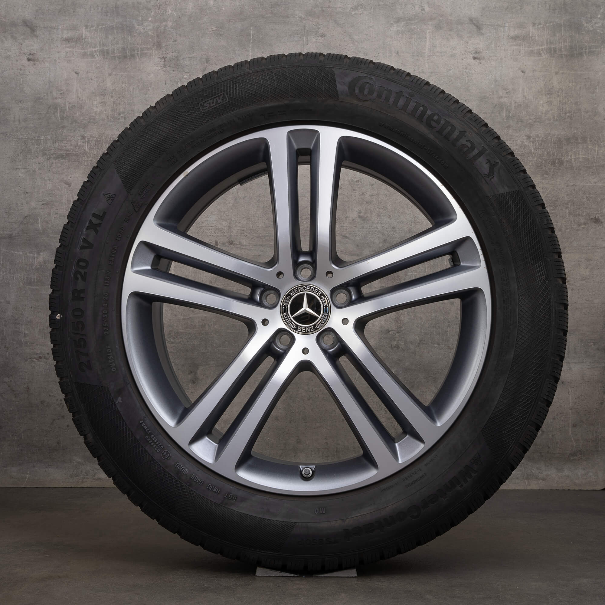 OEM Mercedes Benz GLE winter wheels 20 inch X167 C167 SUV Coupe rims A1674012400 A1674012500 himalaya gray glossy turned