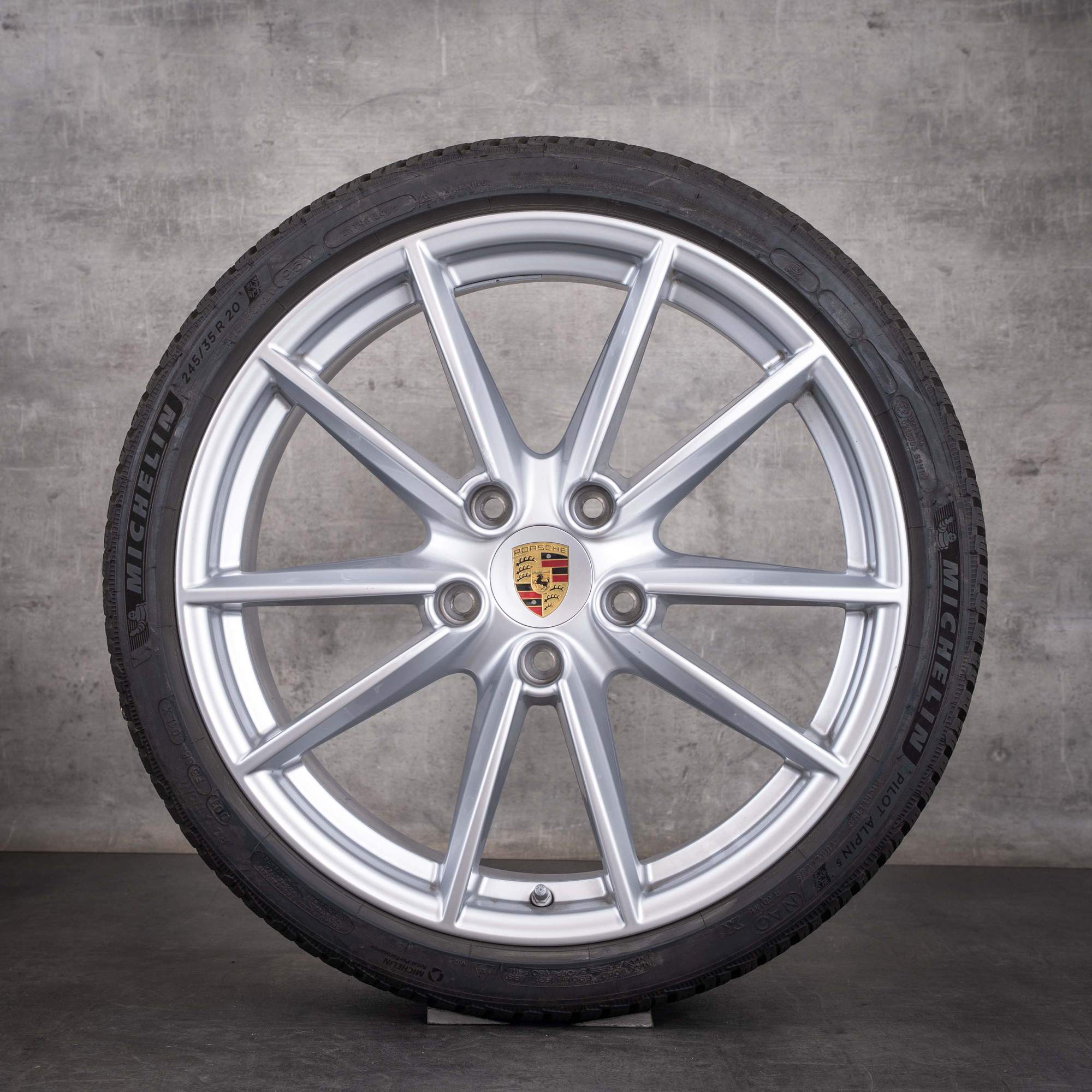 Original Porsche 992 I Winterräder 20 21 Zoll Felgen 992601025C 992601025E Carrera S Rad silber glanz