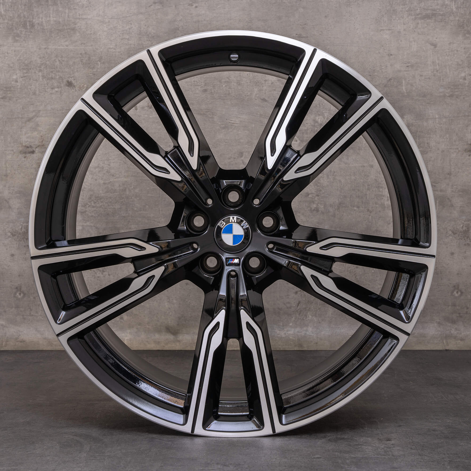 Jantes d'origine BMW X5 X6 22 pouces G05 G06 8072002 8072003 747 M noir 9,5x22 ET37 10,5x22 ET 43