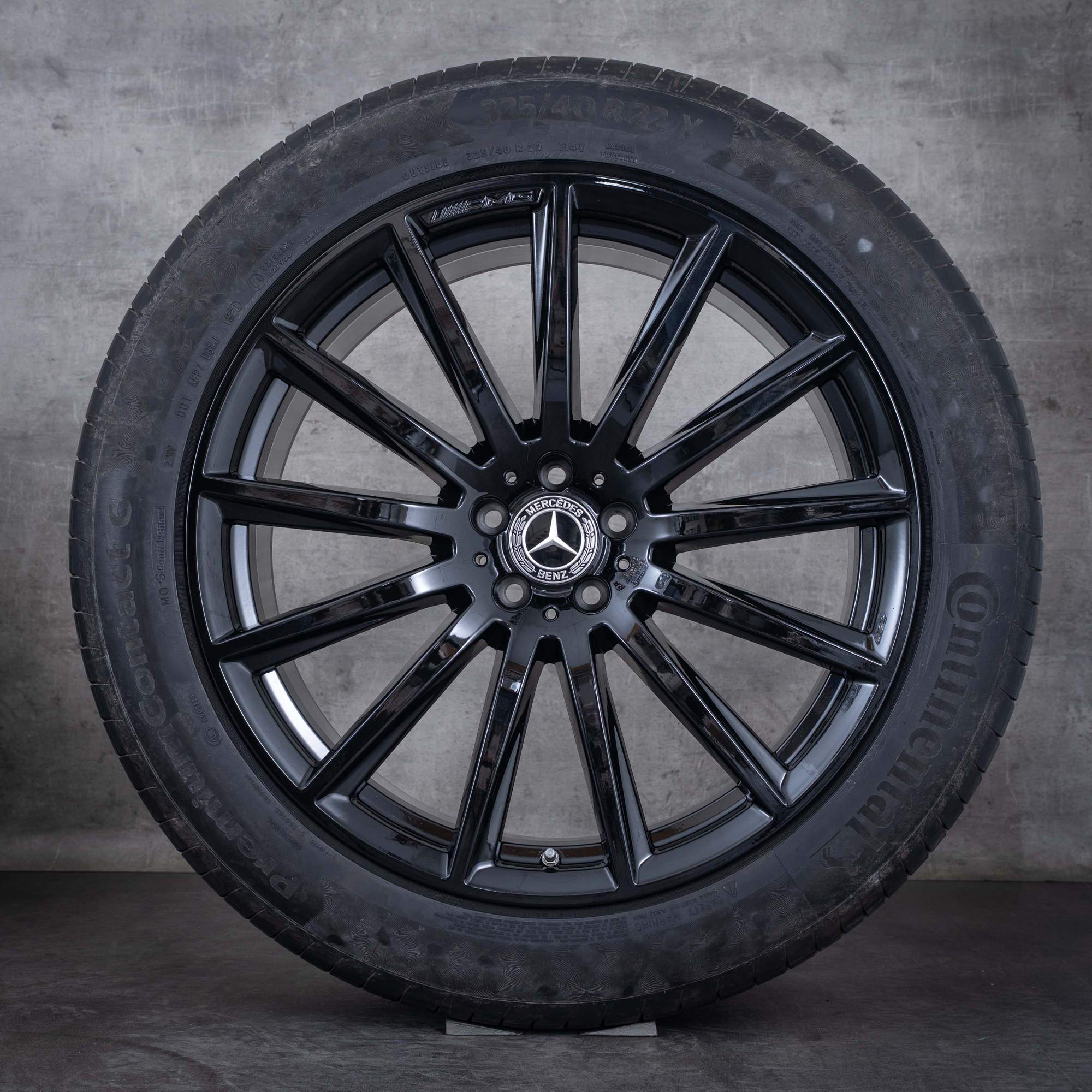 Oryginał Mercedes Benz GLS AMG koła 22 cale X167 letnie A1674017500 A1674017600 czarny błyszczący