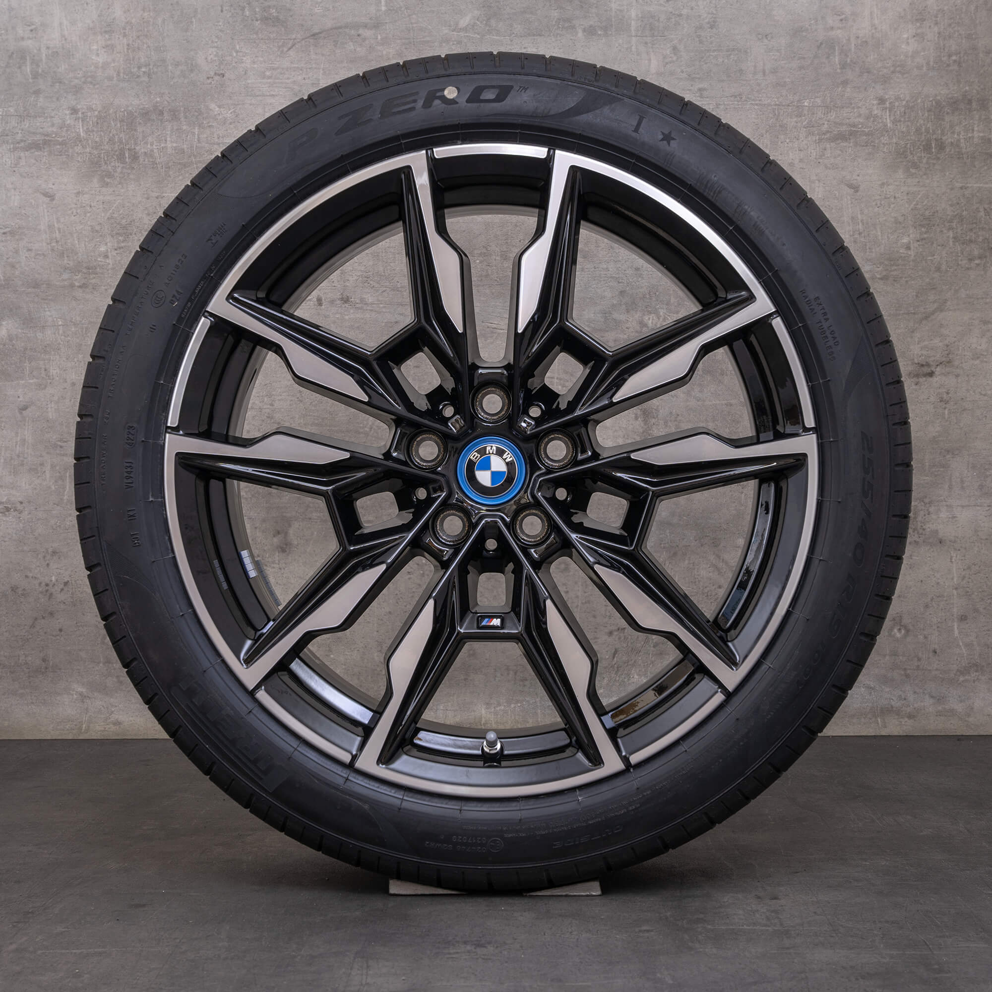 Originale BMW 4-serie i4 felger 19 tommers G26 Gran Coupe sommerhjul styling 861 M 8089227 8089228 jet svart blank snudd