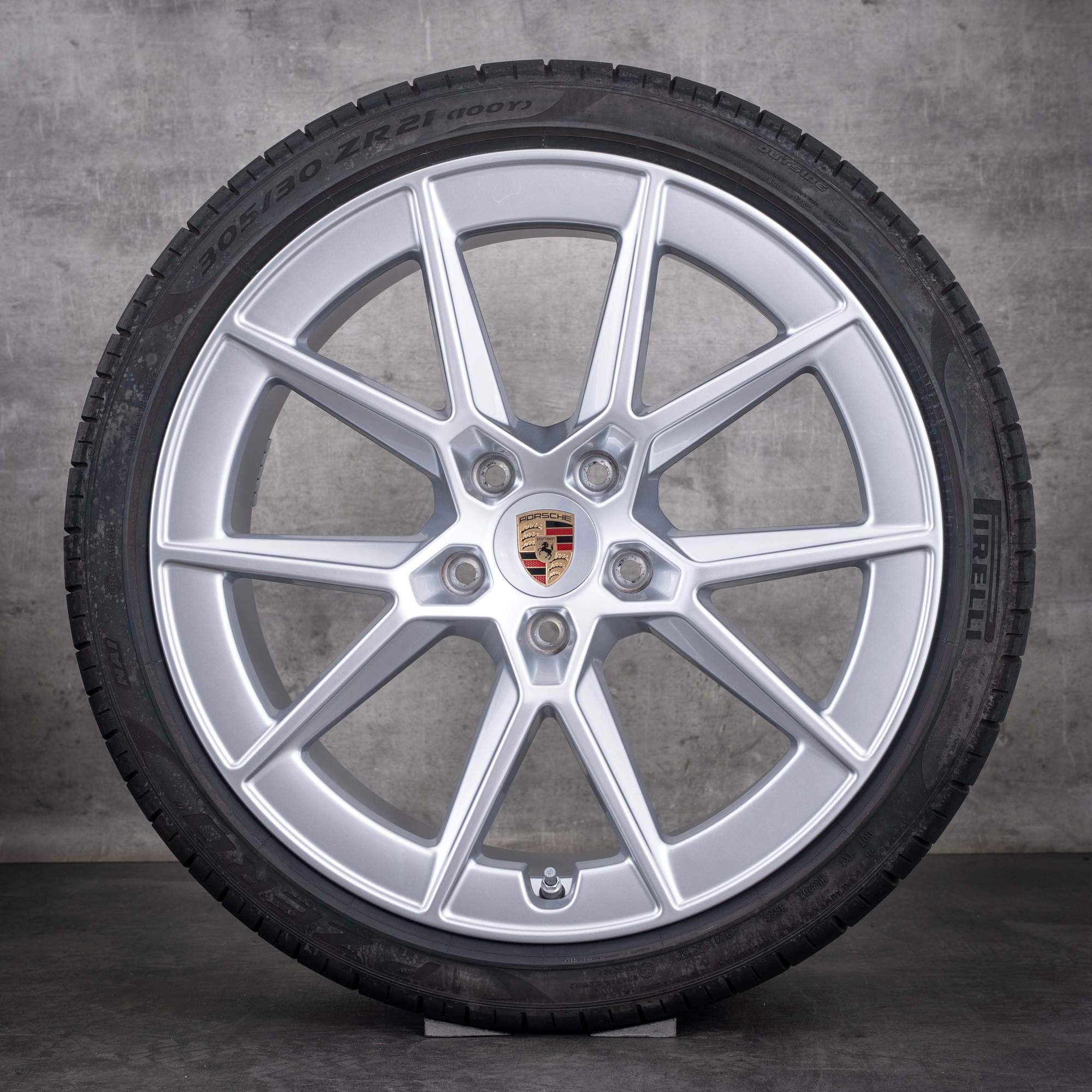 Original Porsche 911 Felgen 20 21 Zoll 992 II Facelift Carrera S Design GTS C4 C2 Sommerräder 992601025BJ 992601025BK silber