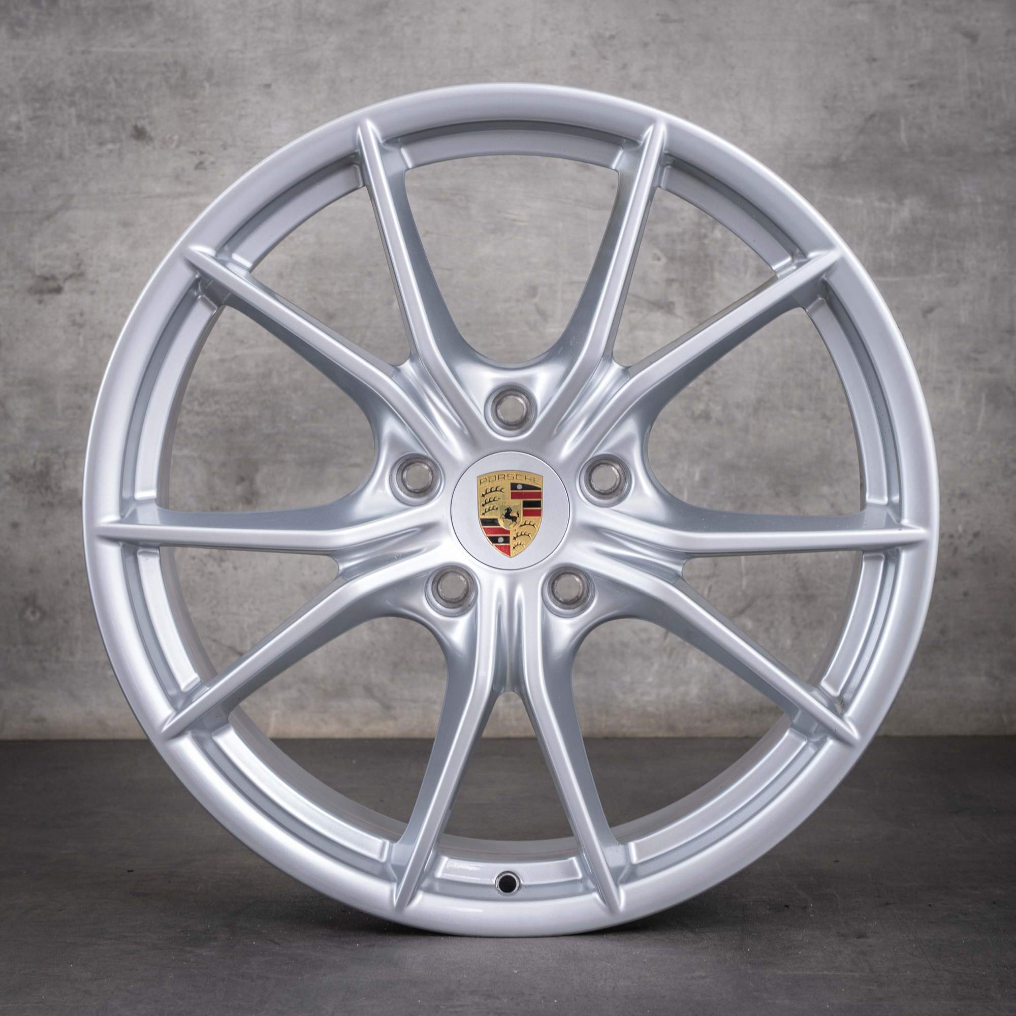 Jante originale Porsche 991 II de 20 inch 99136271000 99136276002 argintiu