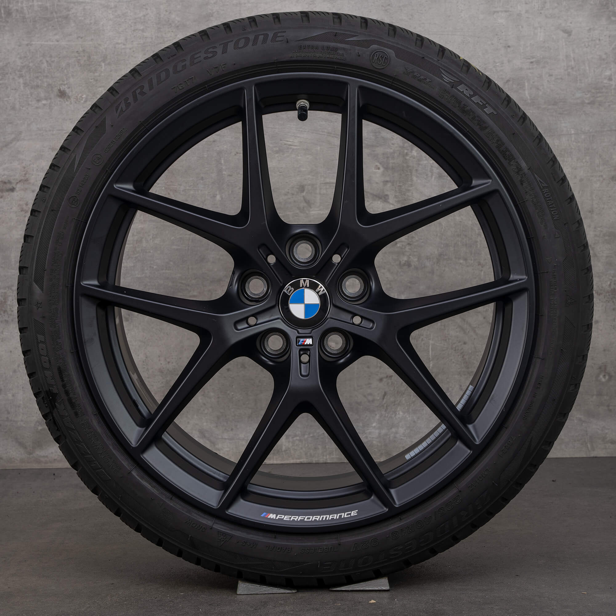 BMW 18 inch 1er F40 2er F44 M Performance M554 winter tires wheels 