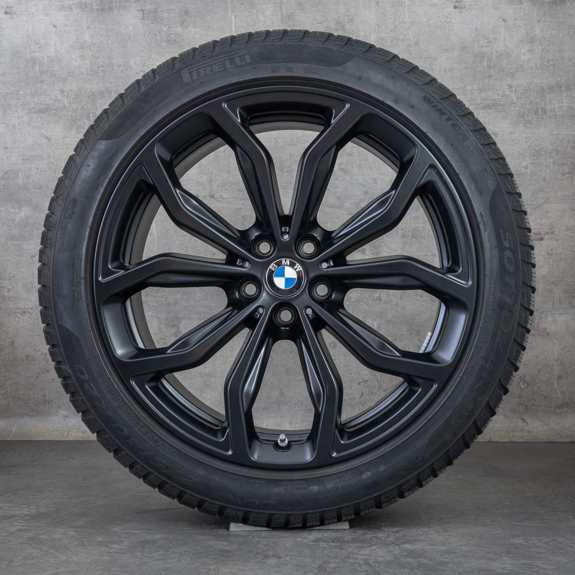 Oryginalał BMW X3 X4 koła zimowe 20 cali G01 G02 felgi stylizacja 695 6881208 6881209 czarny mat