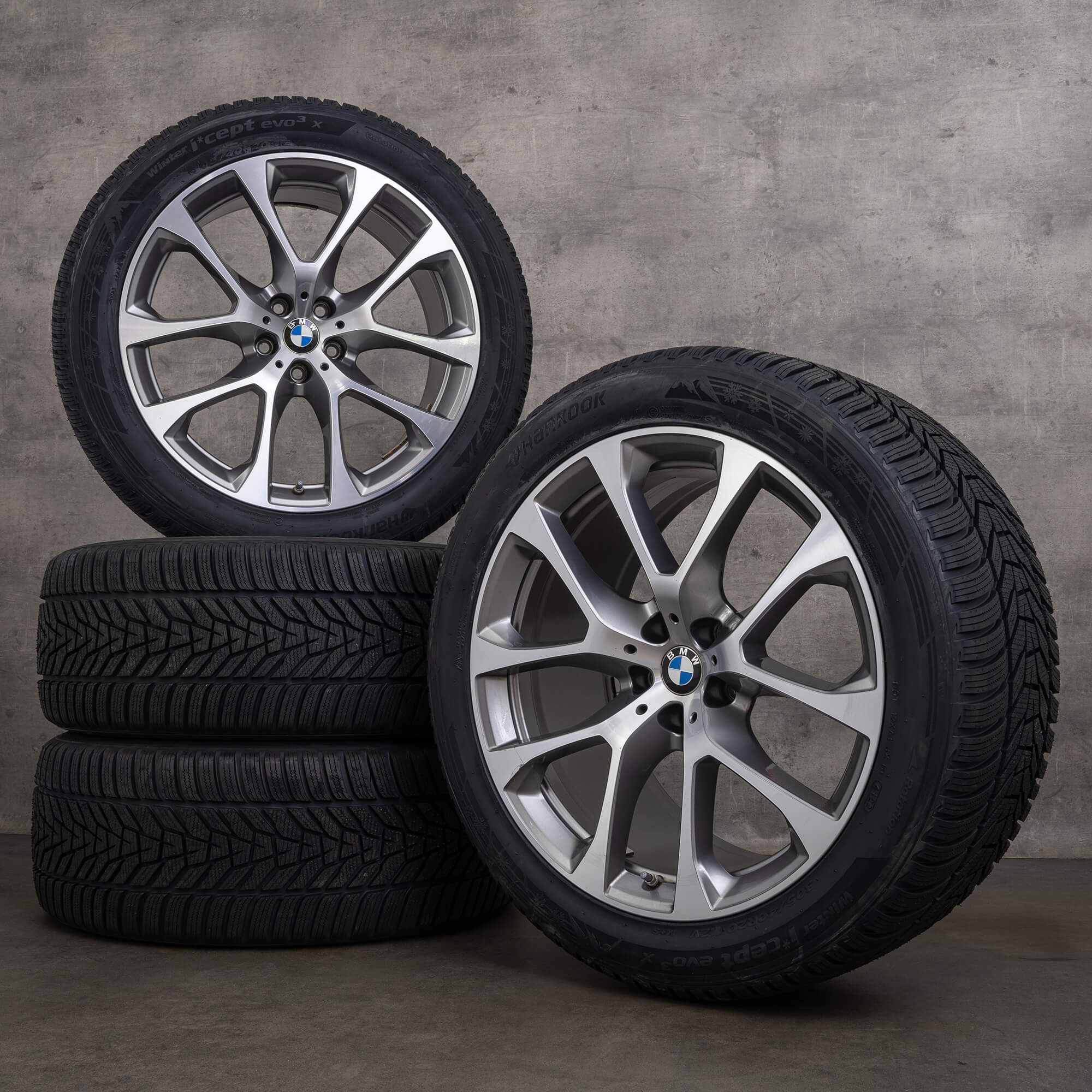 Originale BMW X5 X6 hjul 20-tommers G05 G06 vinterhjul 6883757 6883758 738 jerngrå frontpolering