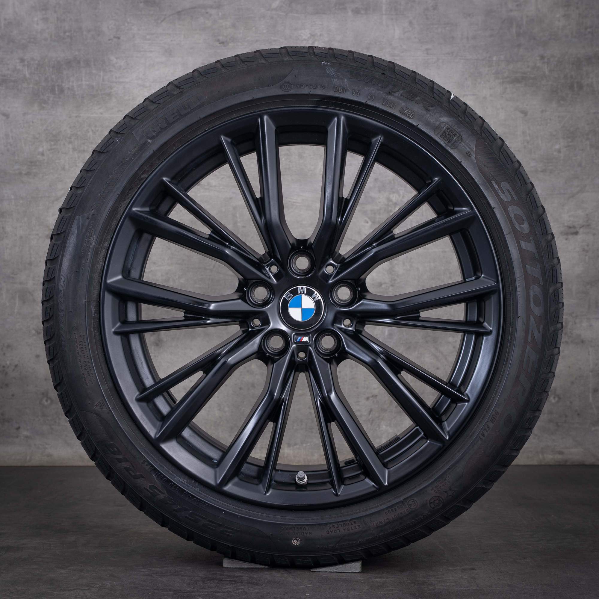 Original BMW 3er Winterräder 18 Zoll G20 G21 Felgen Styling 796 M 6885305 schwarz matt