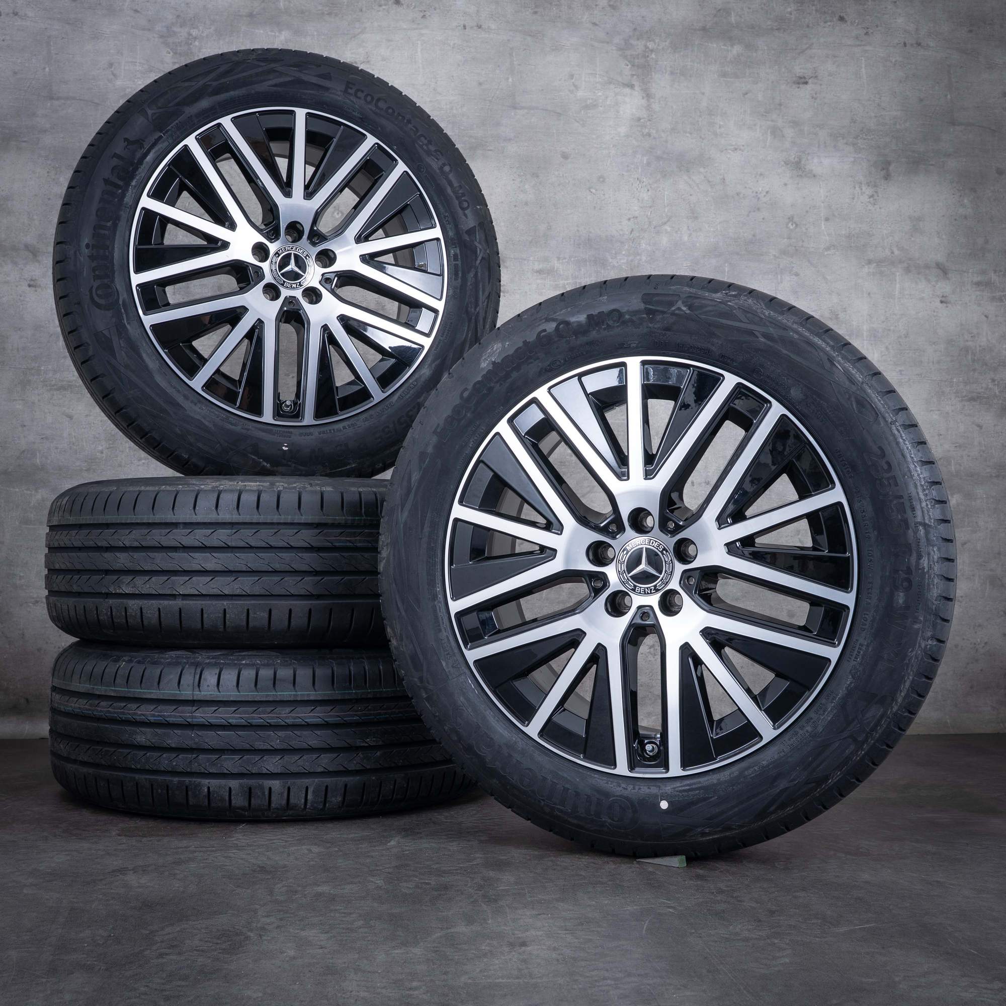Alkuperäiset Mercedes Benz GLC & 43 AMG vanteet 19 tuuman C253 X253 kesäpyörät A2534014900 musta kiillotettu