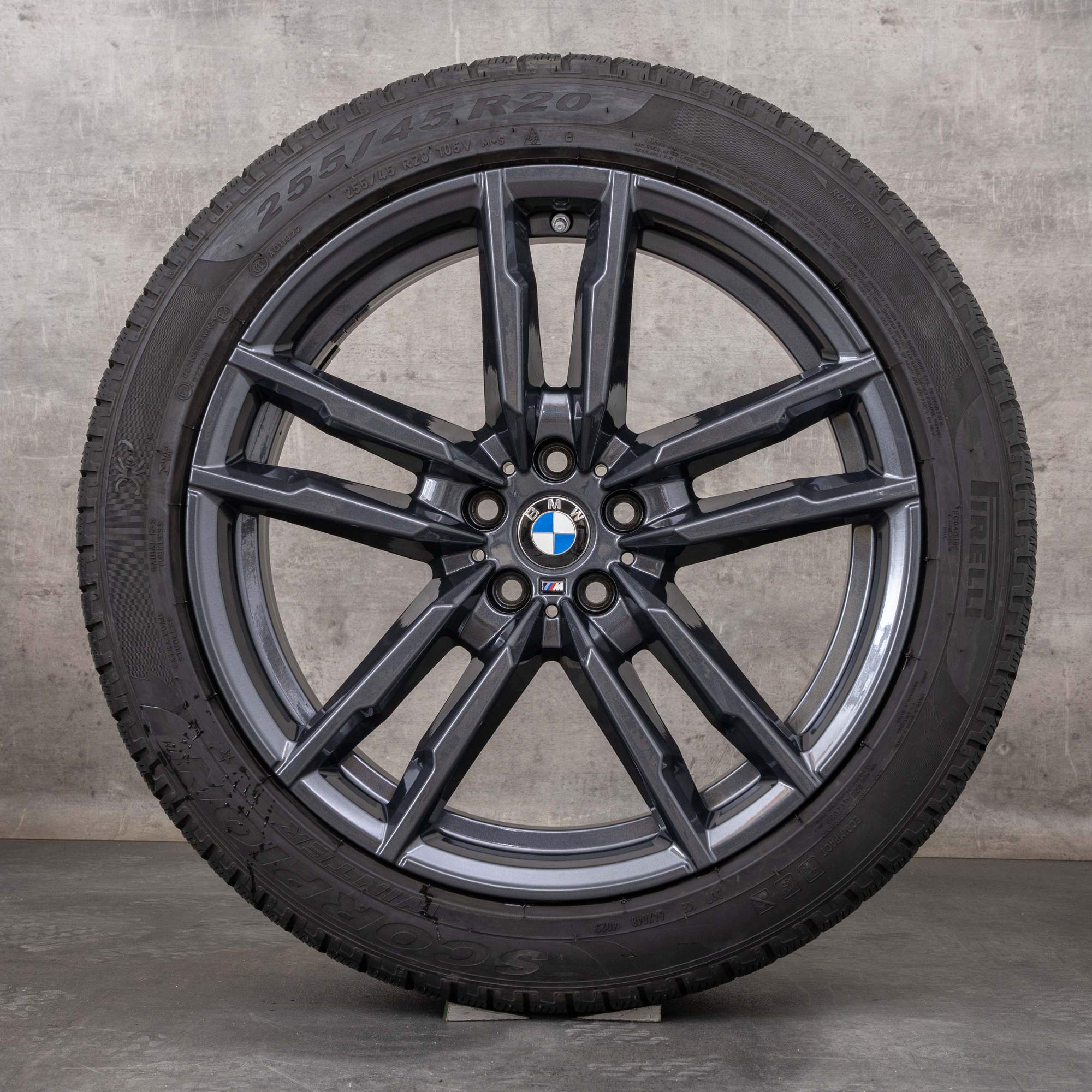 Oryginalał BMW X3M X4M koła zimowe 20 cali F97 F98 felgi stylizacja 764 M 8059723 8059724 orbit szary połysk