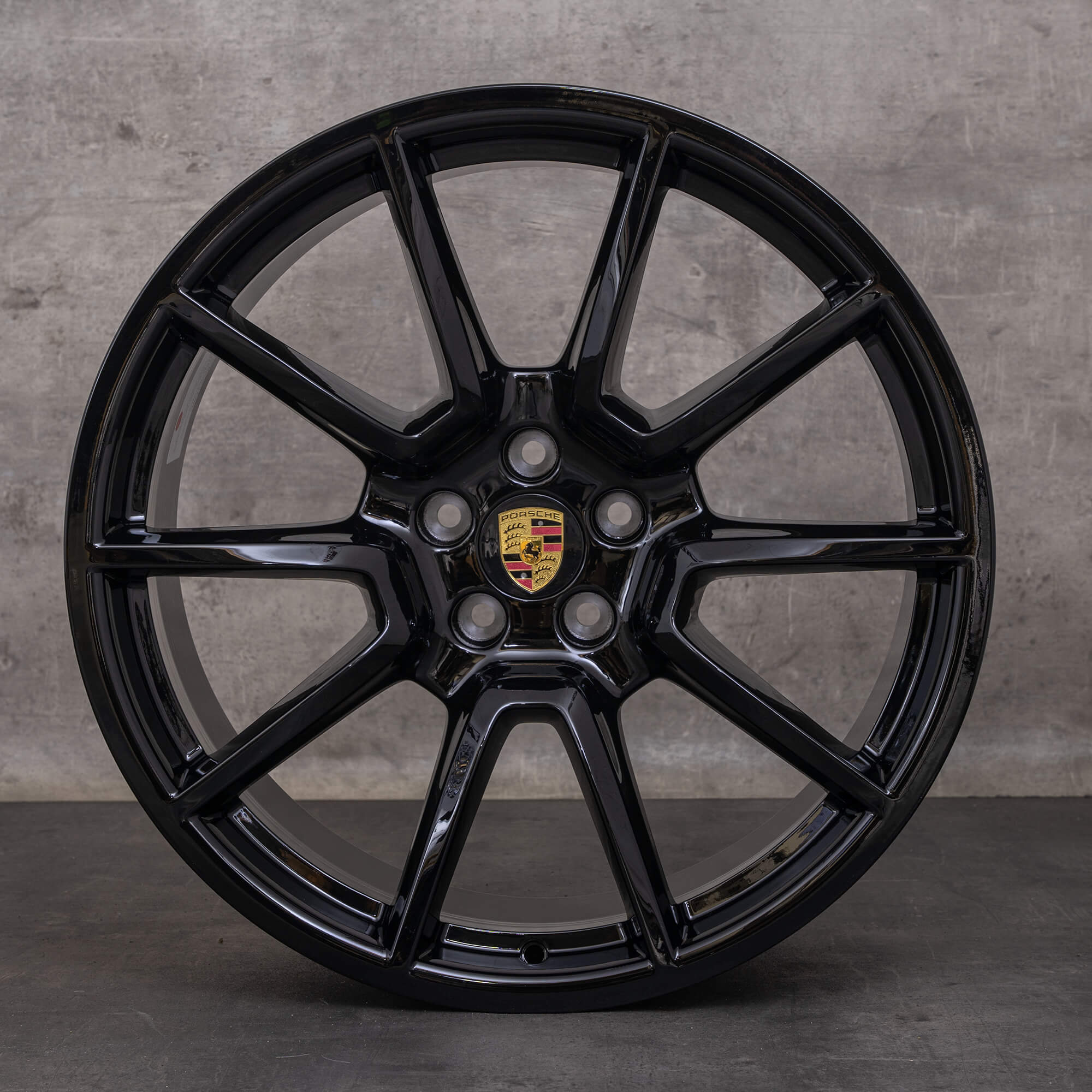 Original Porsche Macan II ráfky na auto 20 palců S 95B601025BH 95B601025BJ černé lesklé