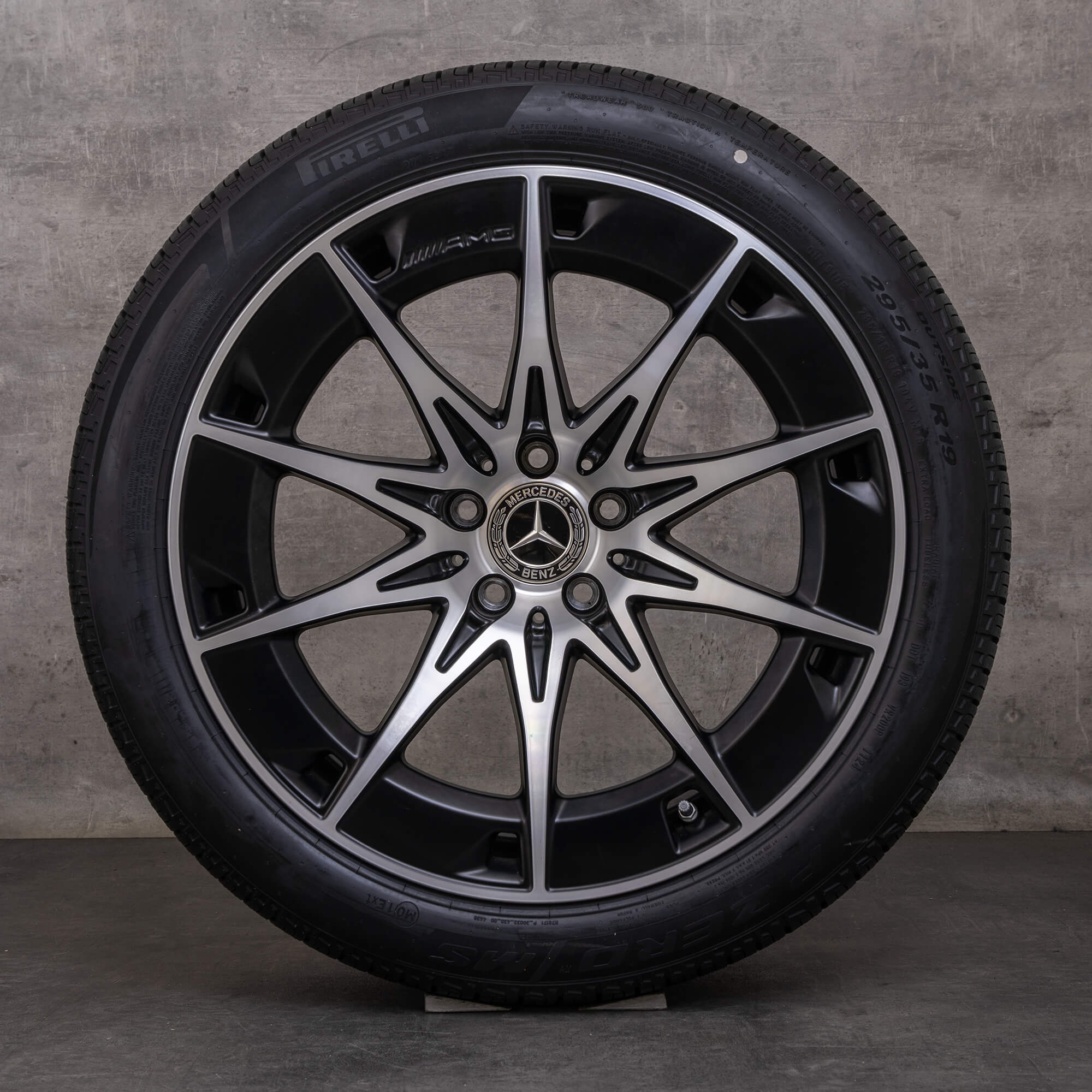 OEM Mercedes Benz CLE 53 AMG winter wheels 19 inch C236 A236 Rims A2364012700 A2364012800 black matt polisched NEW