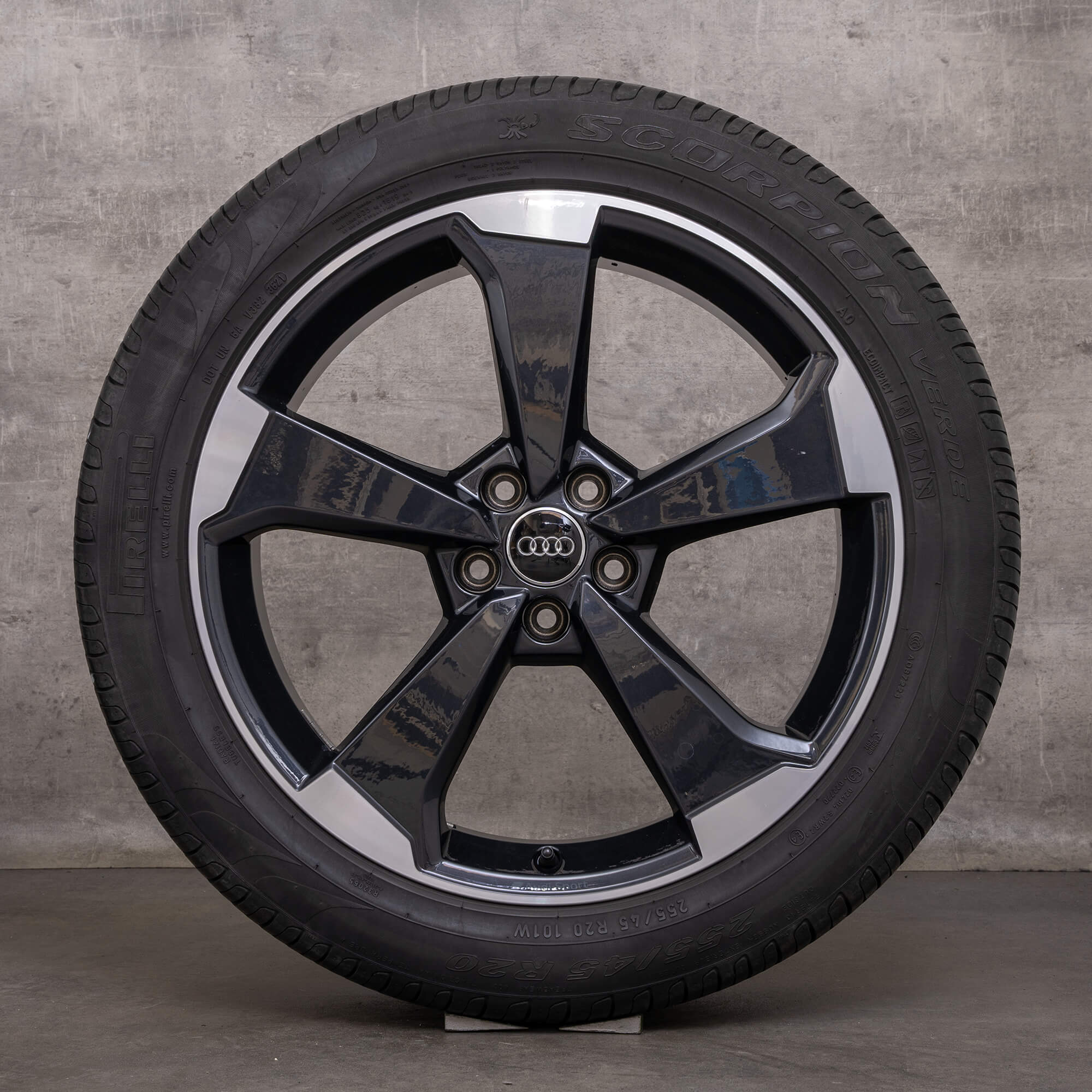 Original Audi Q5 SQ5 jantes 20 pouces FY roues d'été Rotor 80A601025AQ noir brillant