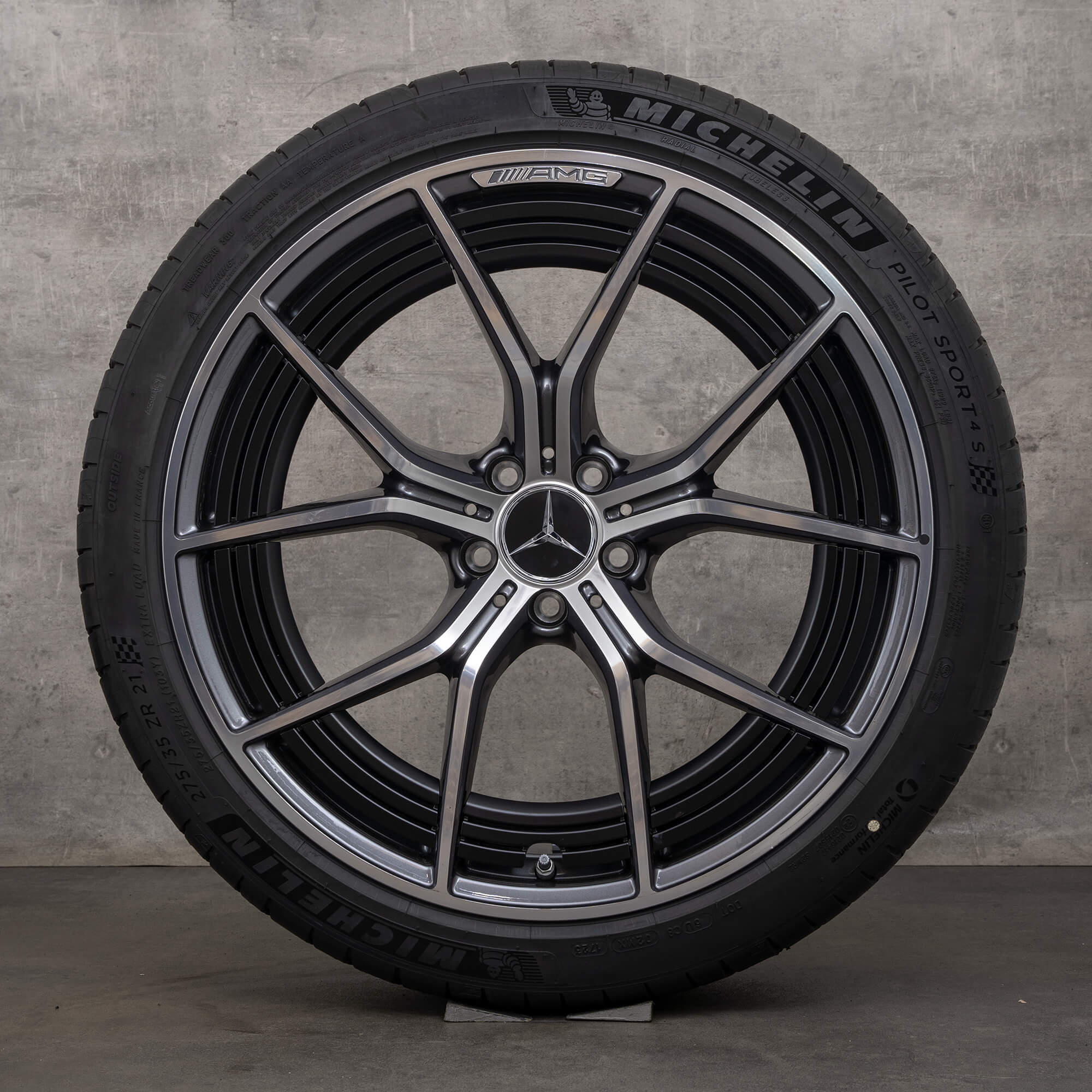 Original Mercedes Benz AMG GT 43 53 63 S 4Matic+ & E Performance Felgen 20 Zoll X290 4-Türer Sommerräder A2904011600 A2904011700 himalaya grey glanzgedreht