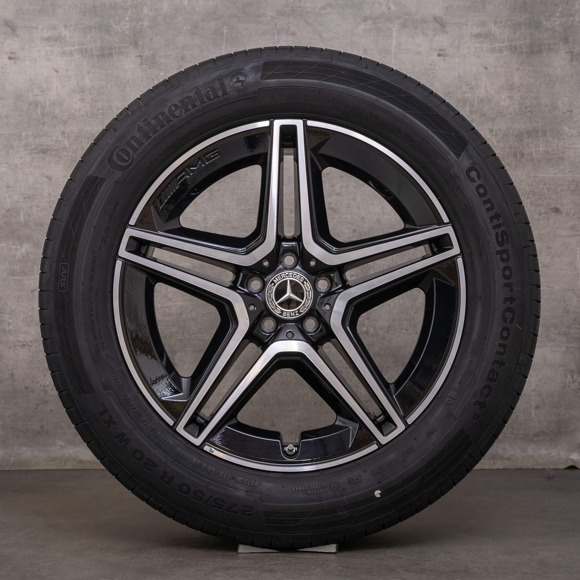 Genuine Mercedes Benz GLE & 53 AMG jante 20 inch X167 C167 de vară A1674013200 A1674013300 negru lucios întors
