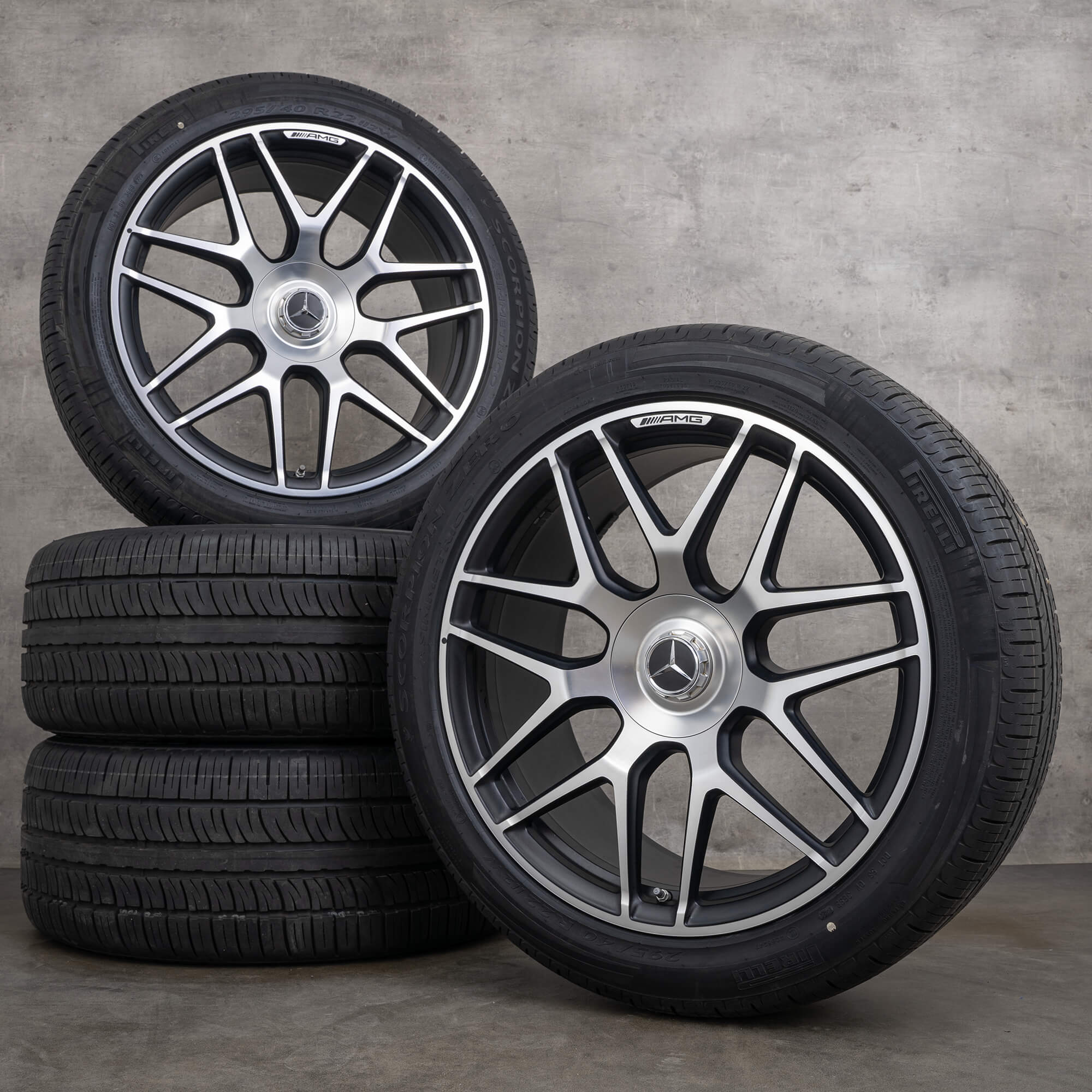 Mercedes Benz G63 AMG W463A winter wheels 22 inch tires A4634012000