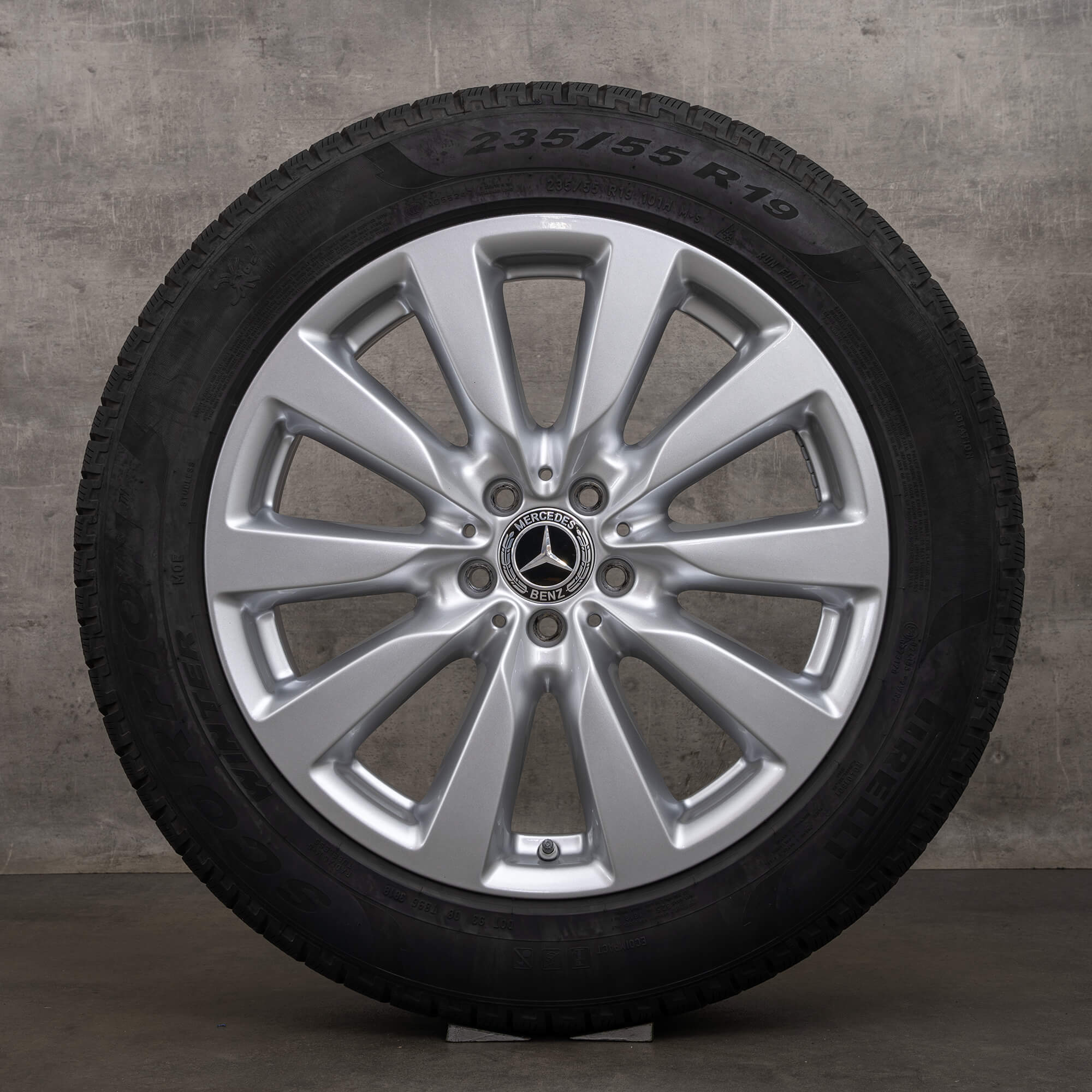 Alkuperäiset Mercedes Benz GLC & 43 talvirenkaat 19 tuuman X253 C253 vanteet A2534010900 hopea