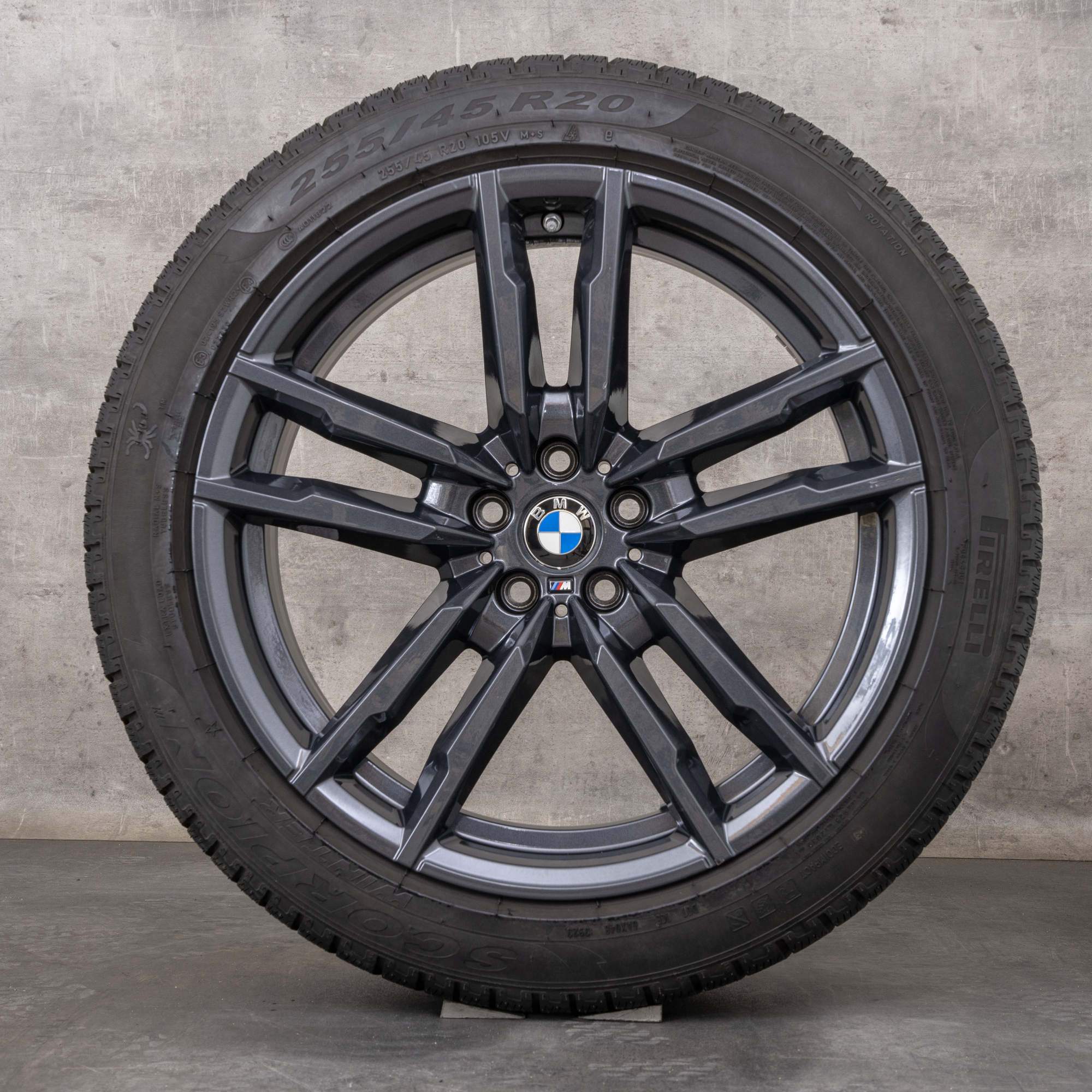 Oryginalał BMW X3M X4M koła zimowe 20 cali F97 F98 felgi stylizacja 764 M 8059723 8059724 orbit szary połysk