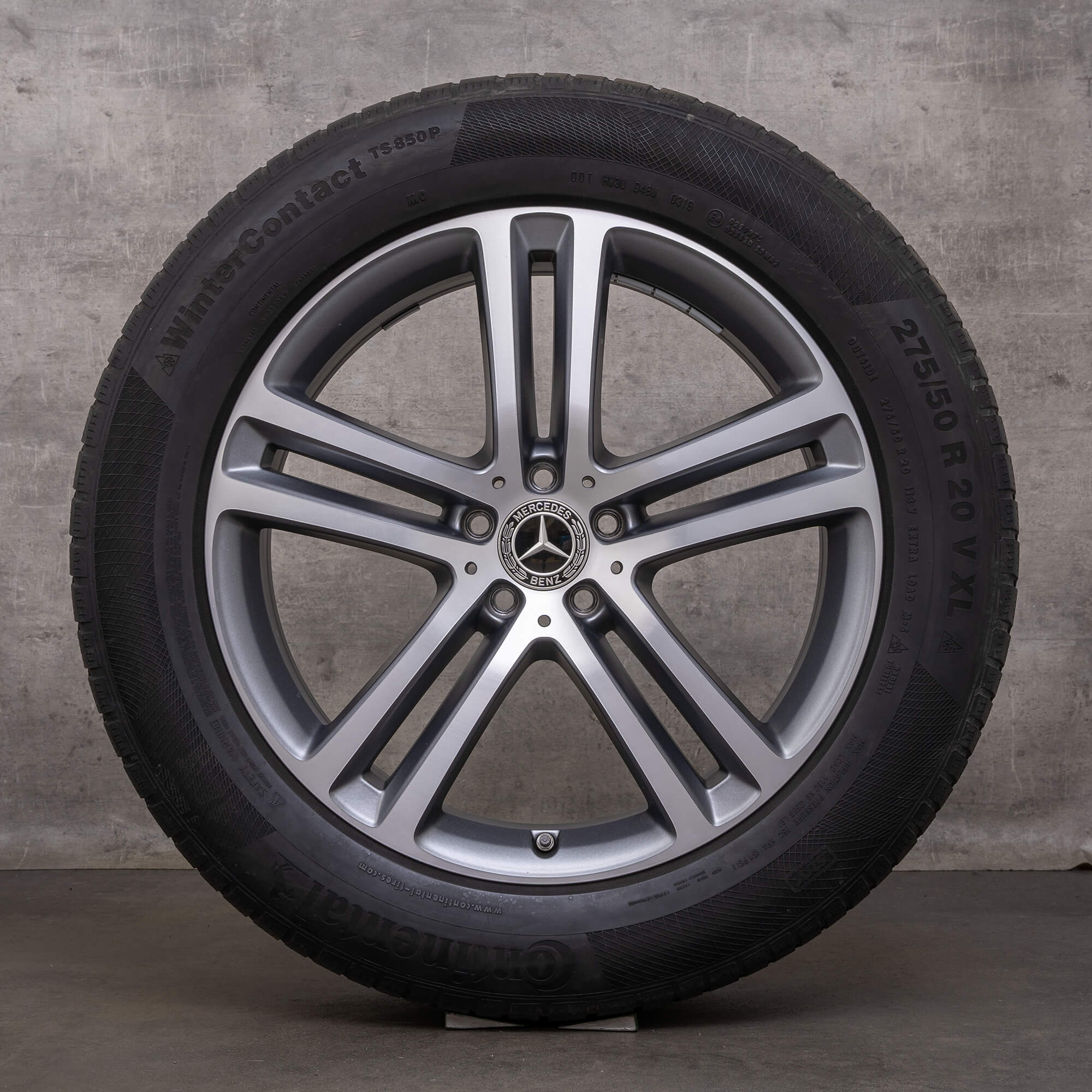Oryginał Mercedes Benz GLE koła zimowe 20 cali X167 SUV C167 Coupe felgi A1674012400 A1674012500 himalaya szary mat polerowane