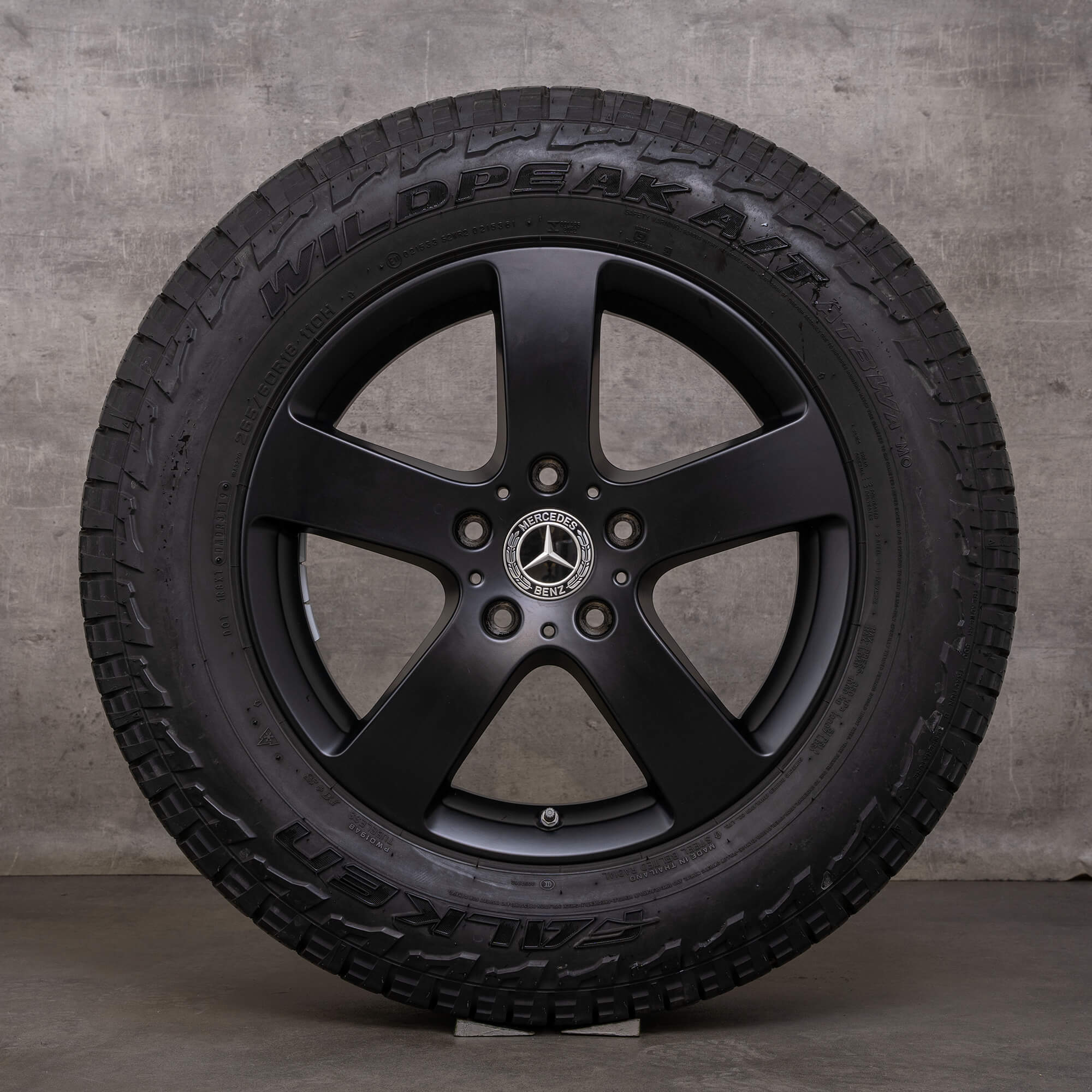 Originele Mercedes G-Klasse winterwielen 18 inch 463A velgen A4634010900 zwart mat