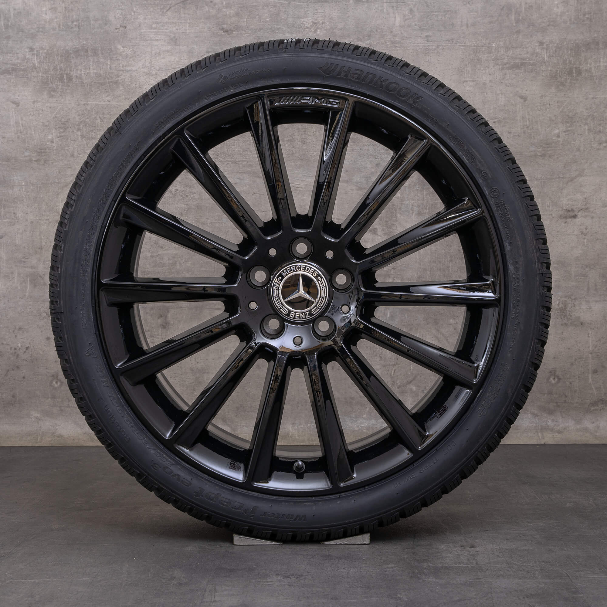 Originale Mercedes Benz C-Klasse AMG vinterhjul 19 tommer W205 S205 C205 A205 fælge A2054011300 A2054011400 sort blank