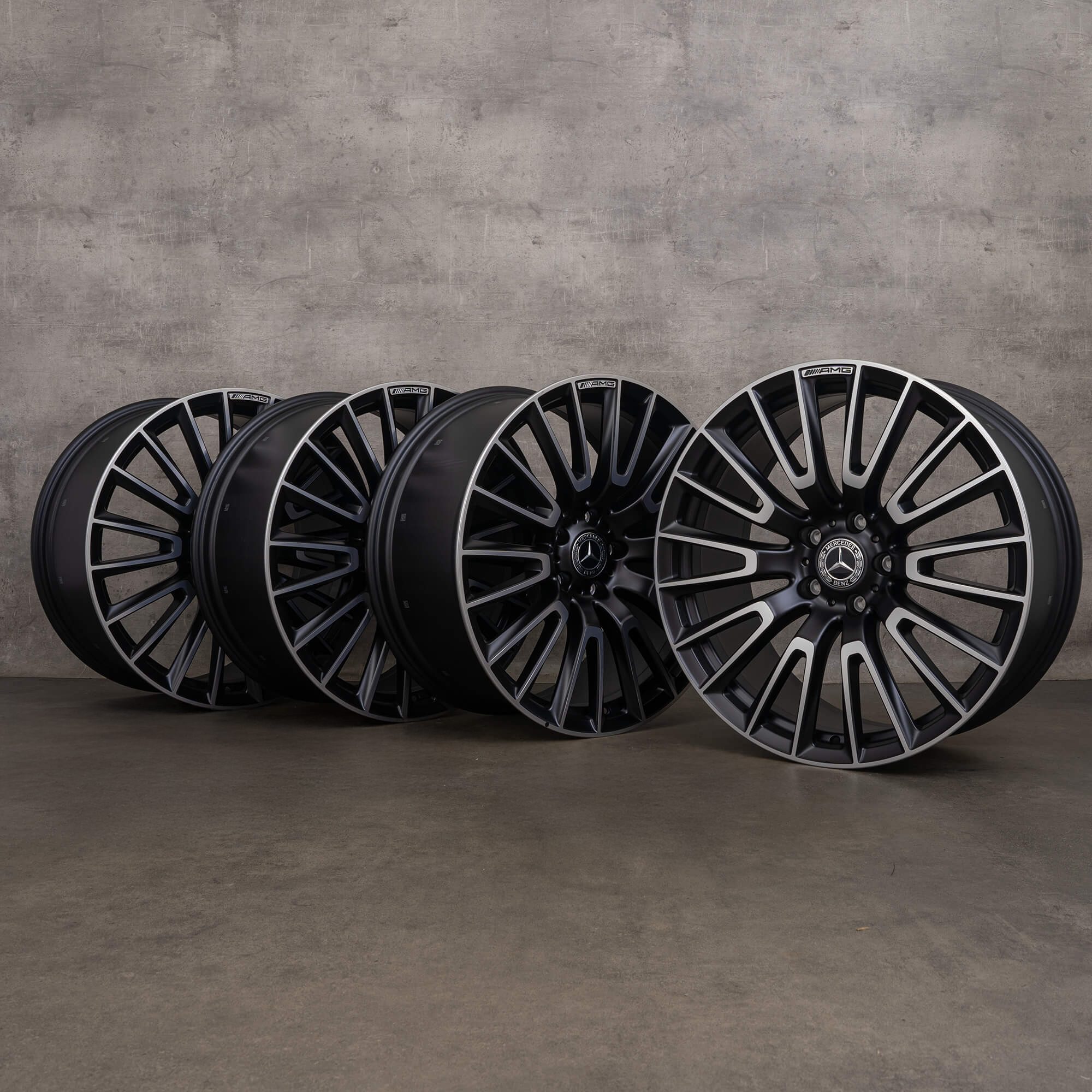 OEM Mercedes Benz G-Class G 63 AMG rims 22 inch W465 W463A A4654011000 black matt high gloss NEW