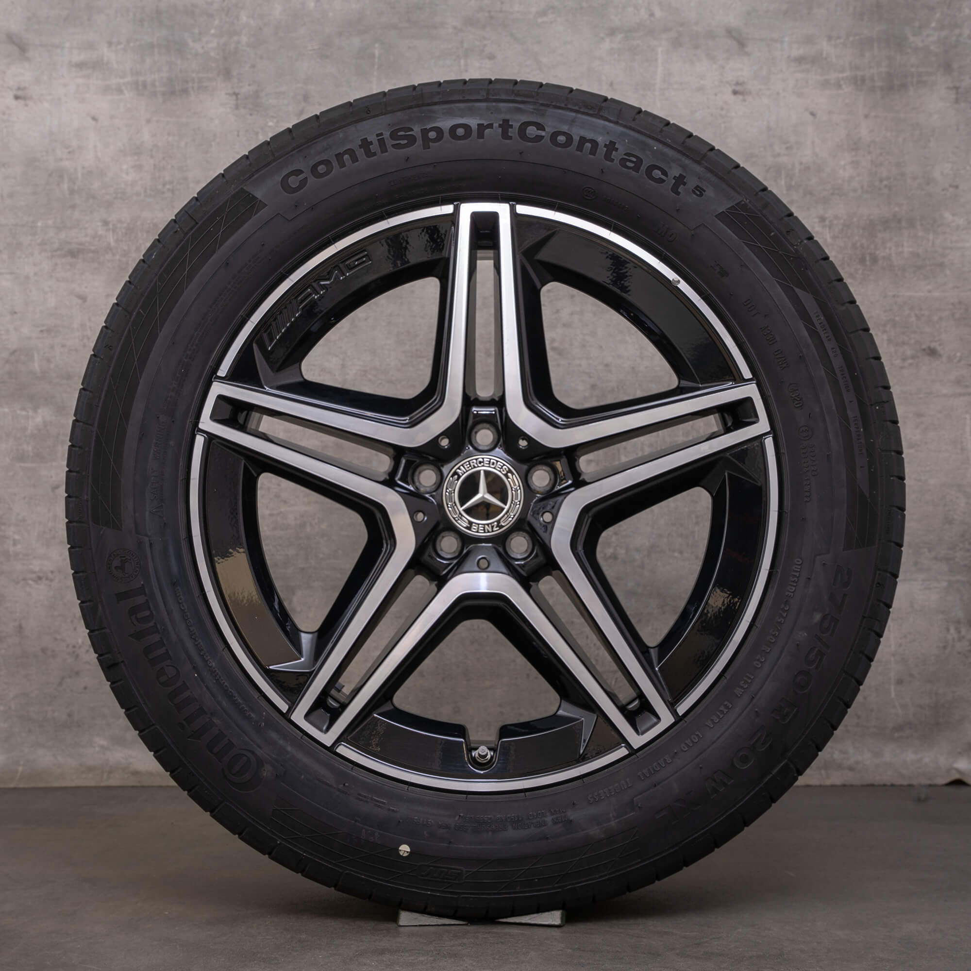 Genuine Mercedes Benz GLE & 53 AMG jante 20 inch X167 C167 de vară A1674013200 A1674013300 negru lucios întors