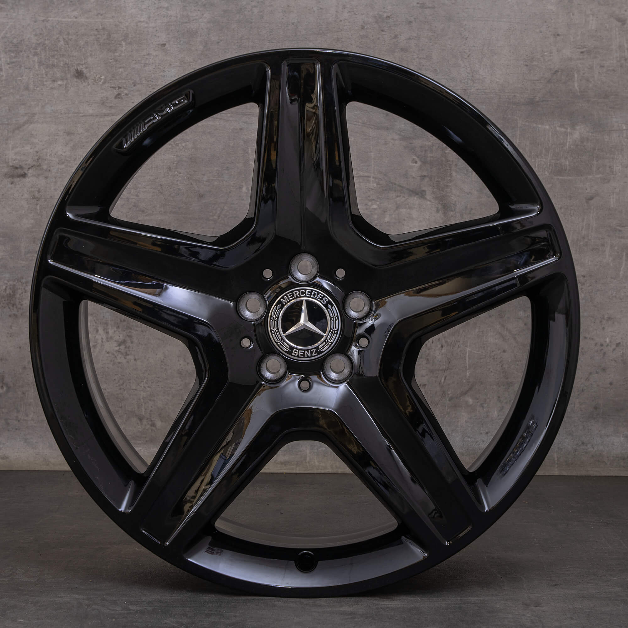 Oryginał Mercedes Benz GLE & 43 AMG Felgi 20 cali W166 A1664012002 czarny błyszczący