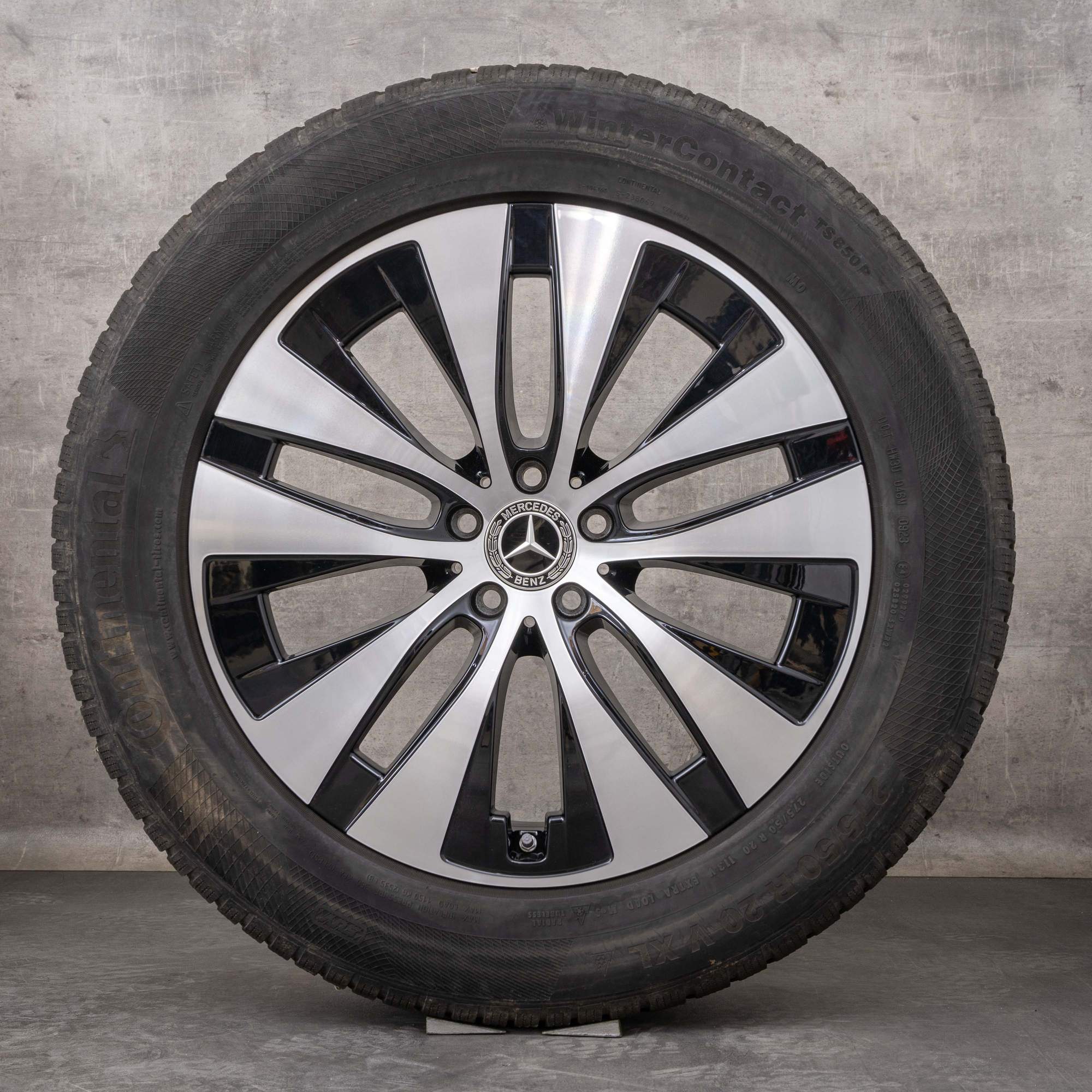 Oryginalne koła zimowe Mercedes Benz GLE 20 cali V167 C167 Felgi A1674013301 A1674013401 czarne Polerowane
