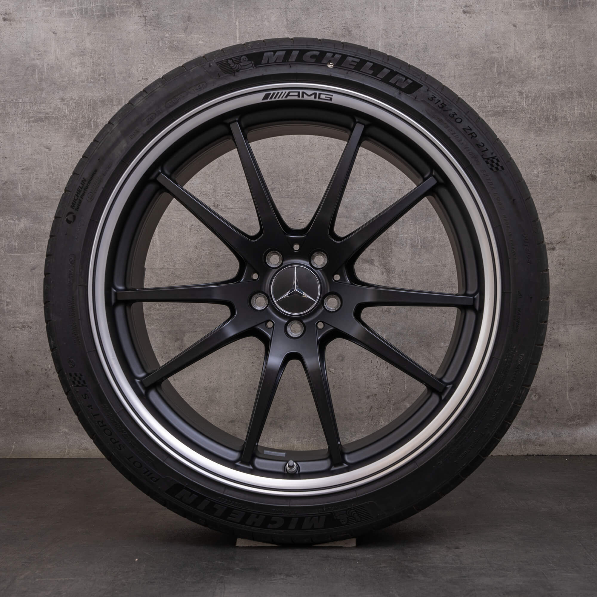 Oryginał Mercedes Benz AMG GT 43 53 63 & S 4Matic+ felgi 21 cali X290 4-drzwiowe koła letnie A2904011200 A2904011300 czarny mat Polerowane