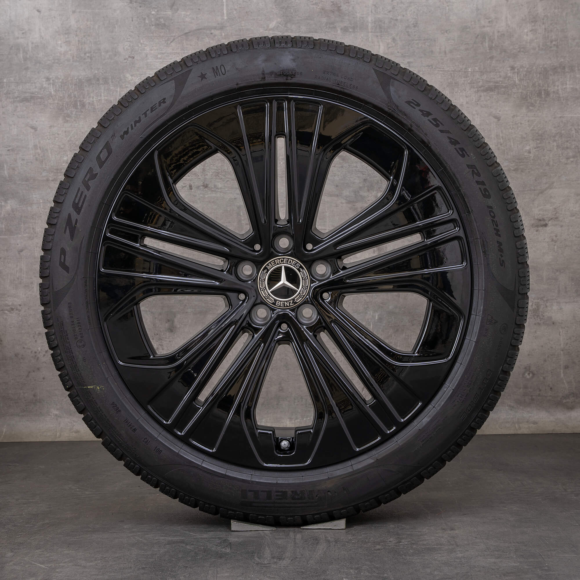 Oryginał Mercedes Benz Klasa E felgi 19 cali W214 S214 koła letnie A2144012300 czarny