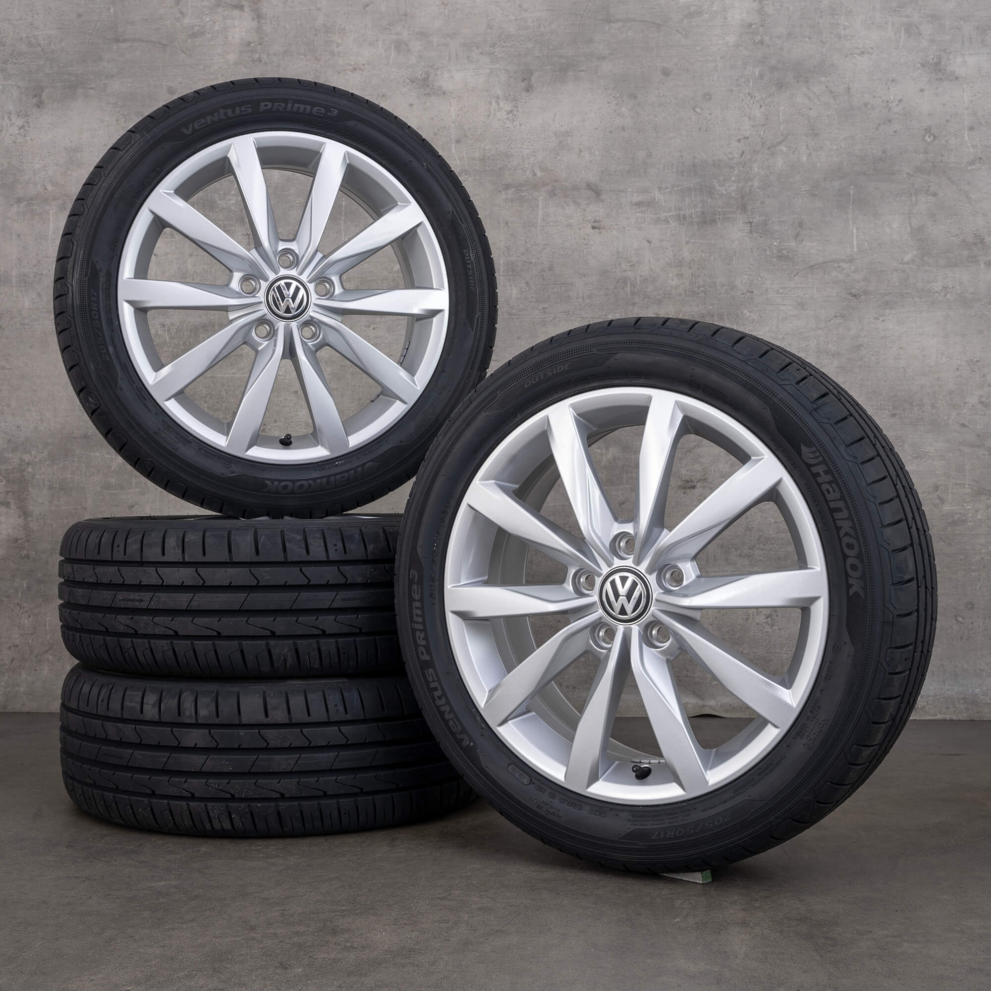 VW Sommerräder Golf 7 6 VII VI Dijon Sommerreifen 17 Zoll Felgen 5G0601025K