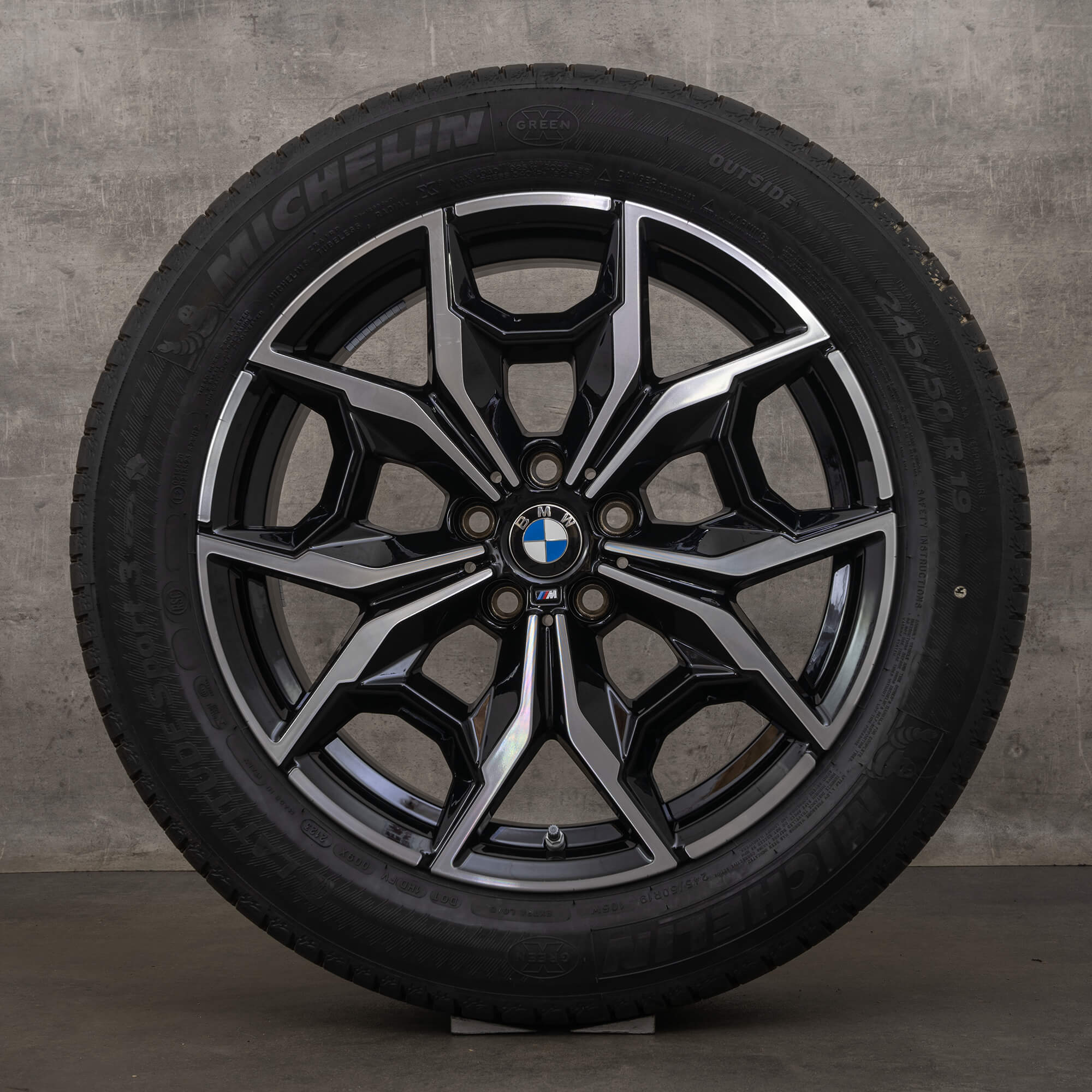 BMW G01 X3 純正 245/50R19 Yスポーク 887M 美品 バリ溝】BMW G01 X3 Mスポーツ 純正 Yスポーク 887M 19in