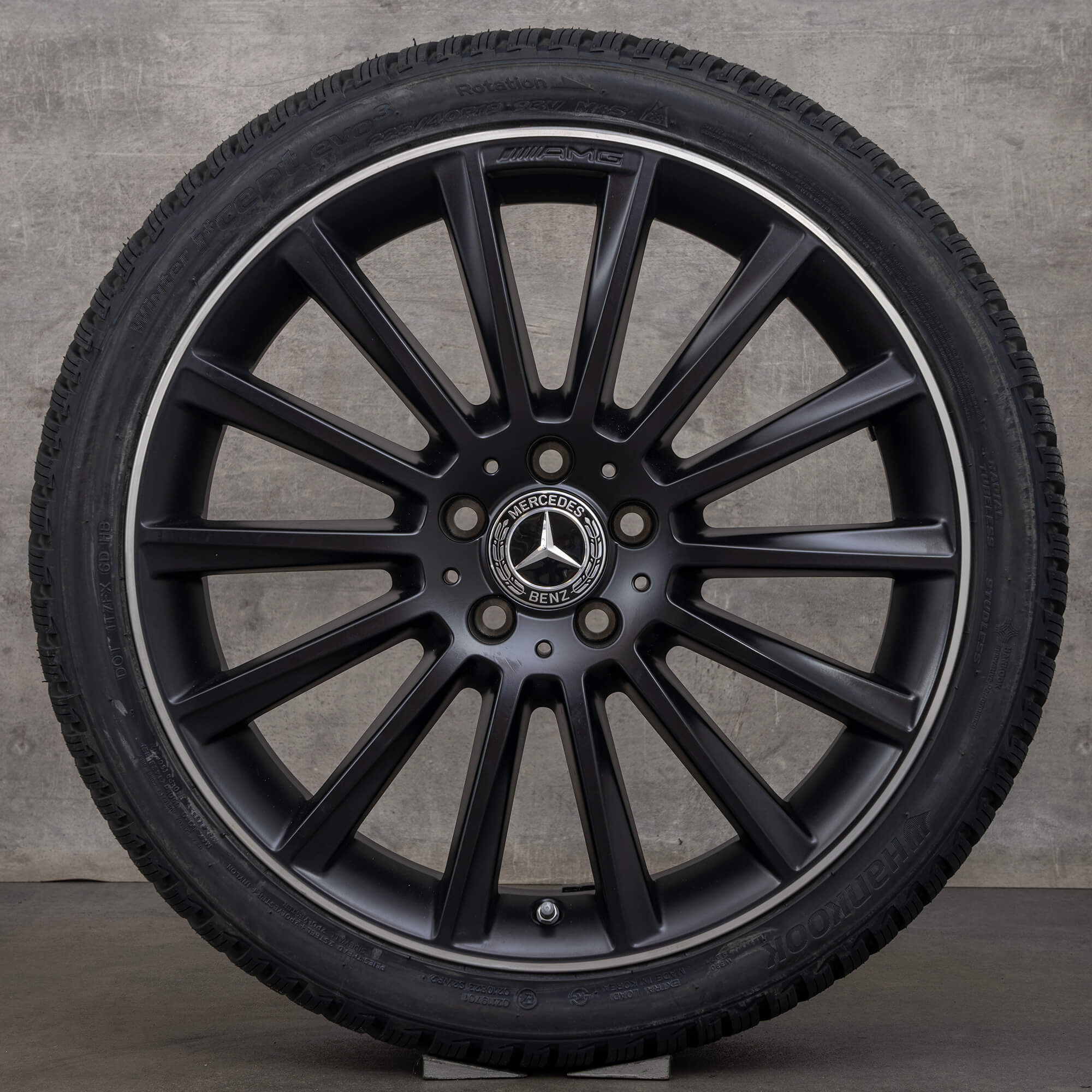 Originales Mercedes Benz Clase A A35 AMG ruedas de invierno 19 pulgadas W177 V177 llantas A1774011900 negro satinado