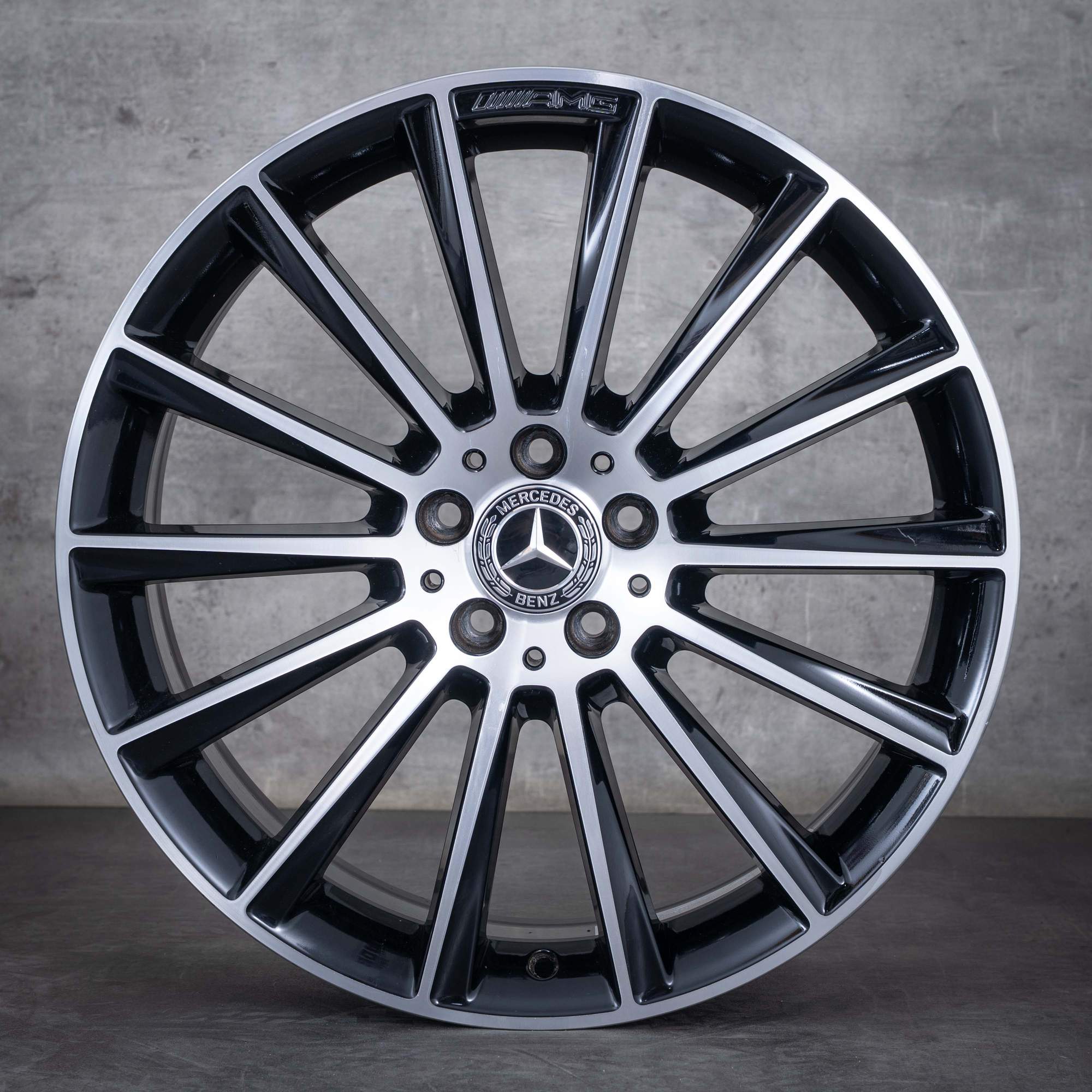 Original letní kola Mercedes Benz GLC 43 AMG 20" X253 C253 A2534011900 A2534012700 černá lesklá soustružená