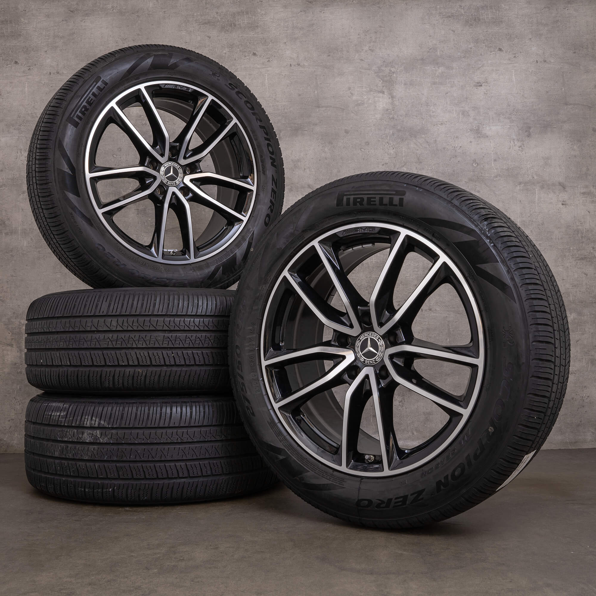 Originele Mercedes Benz G-Klasse G350d G400d G500 AMG wielen 20 inch W463A zomerwielen A4634013900 zwart gepolijst