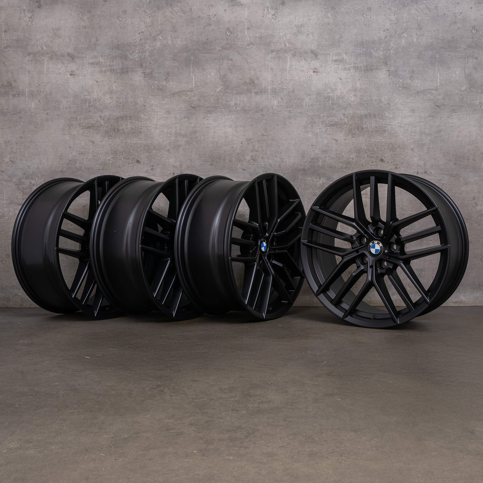 Originale BMW 5-serie i5 fælge 19 tommer G60 G61 Styling 933 5A324D6 sort mat NYHED