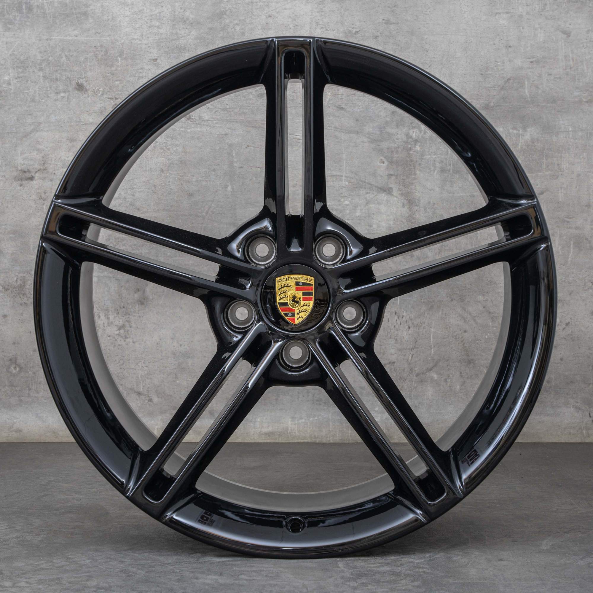 Original Porsche Taycan Felgen 21 Zoll 9J1 GTS Turbo S 4S Sommerräder 9J1601025AA 9J1601025AB schwarz glanz NEU