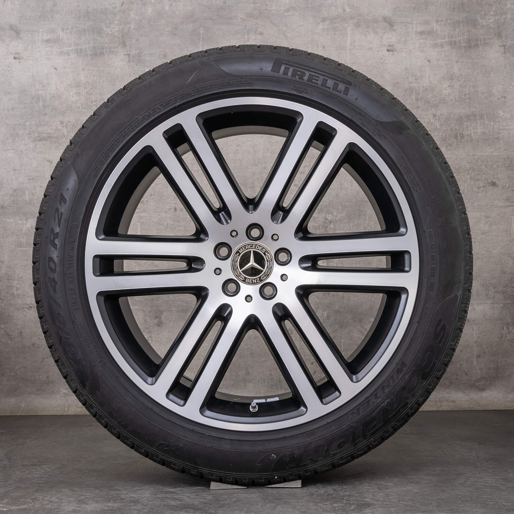 Oryginalne koła zimowe Mercedes Benz GLE 21 cali SUV V167 W167 Felgi A1674012600 A1674012800 czarny mat Polerowane