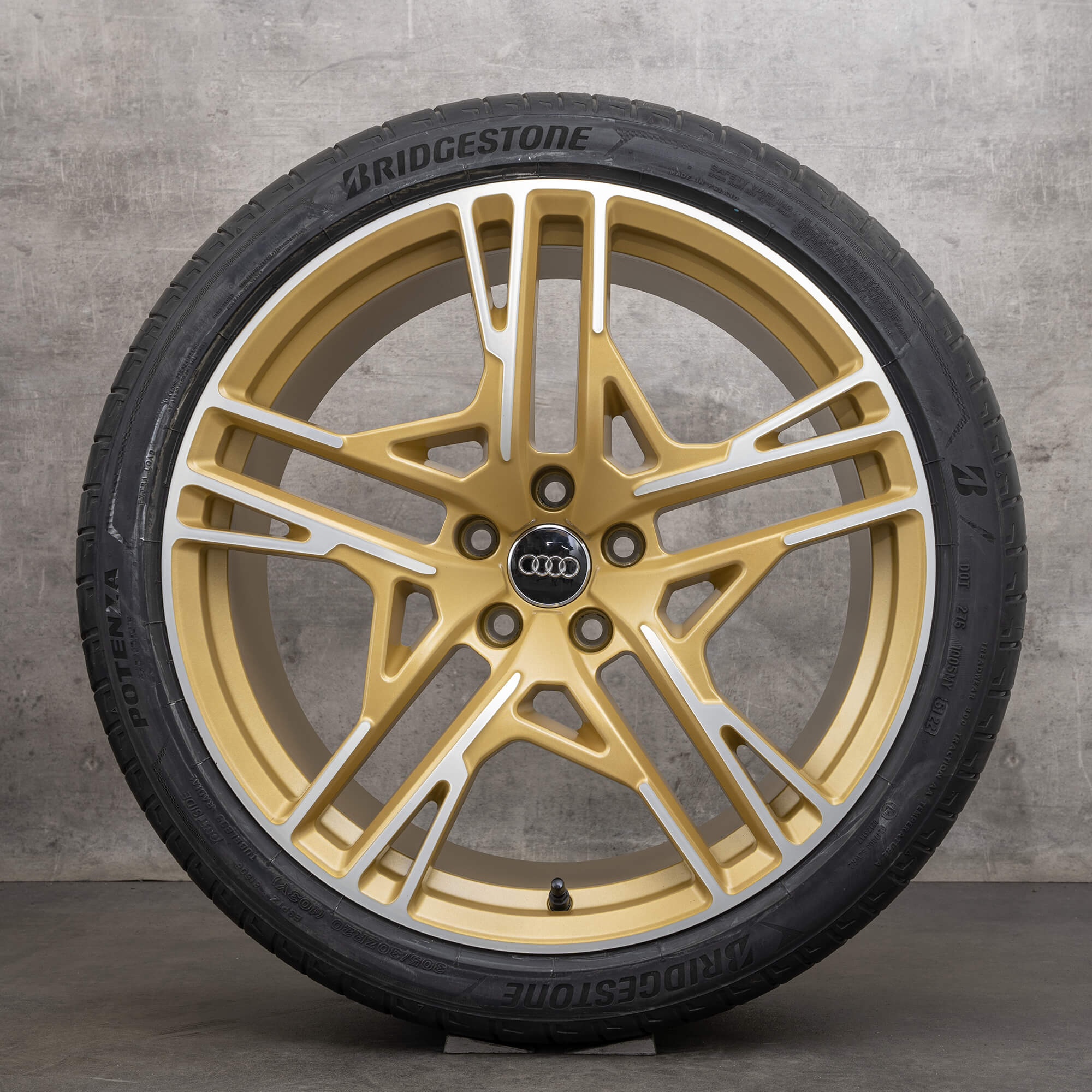 Audi R8 4S letni alu kola 20 palcové ráfky pneumatiky aurum high-lesk Nové