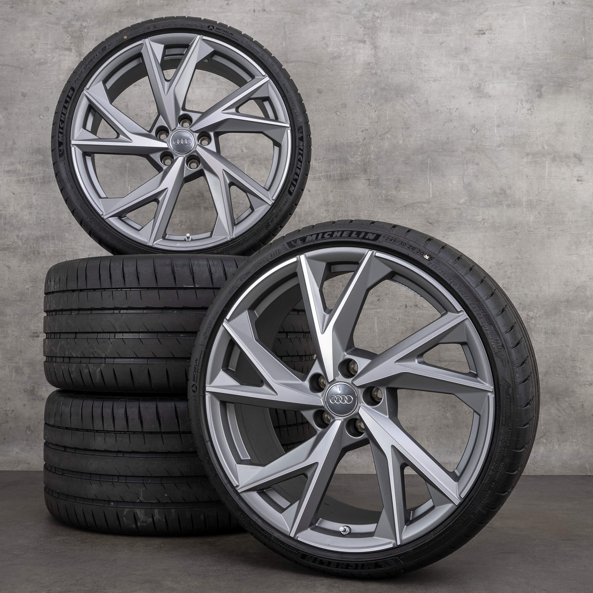 Audi 20 tommer fælge R8 4S V10 alu sommerdæk sommerhjul Evo Design